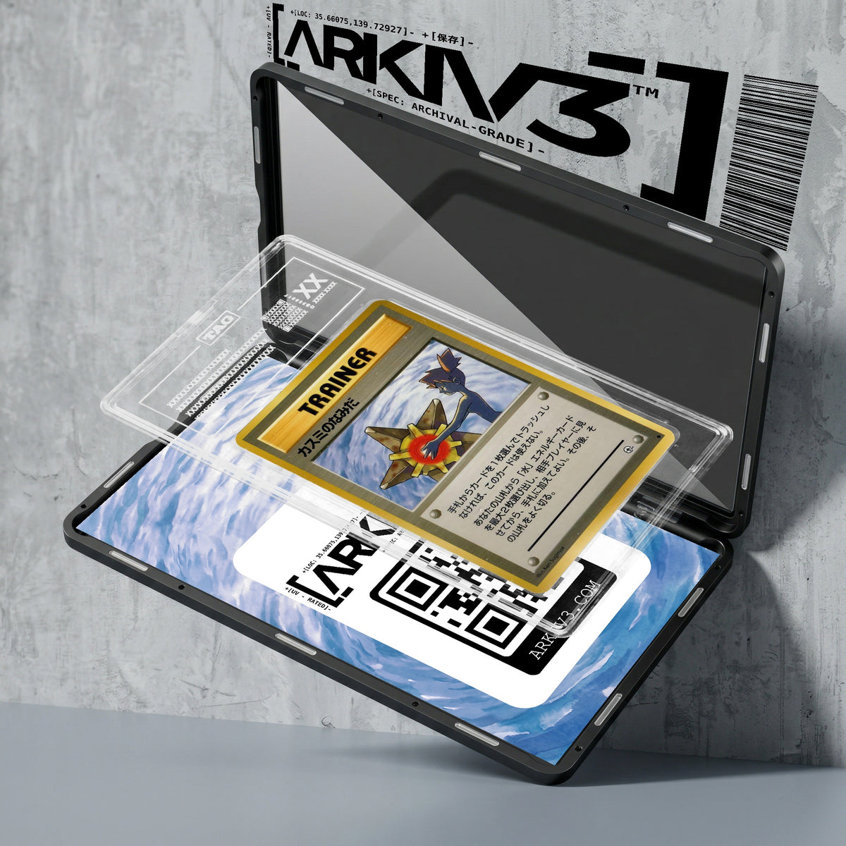 ARKIV3 TAG graded exploded mockup