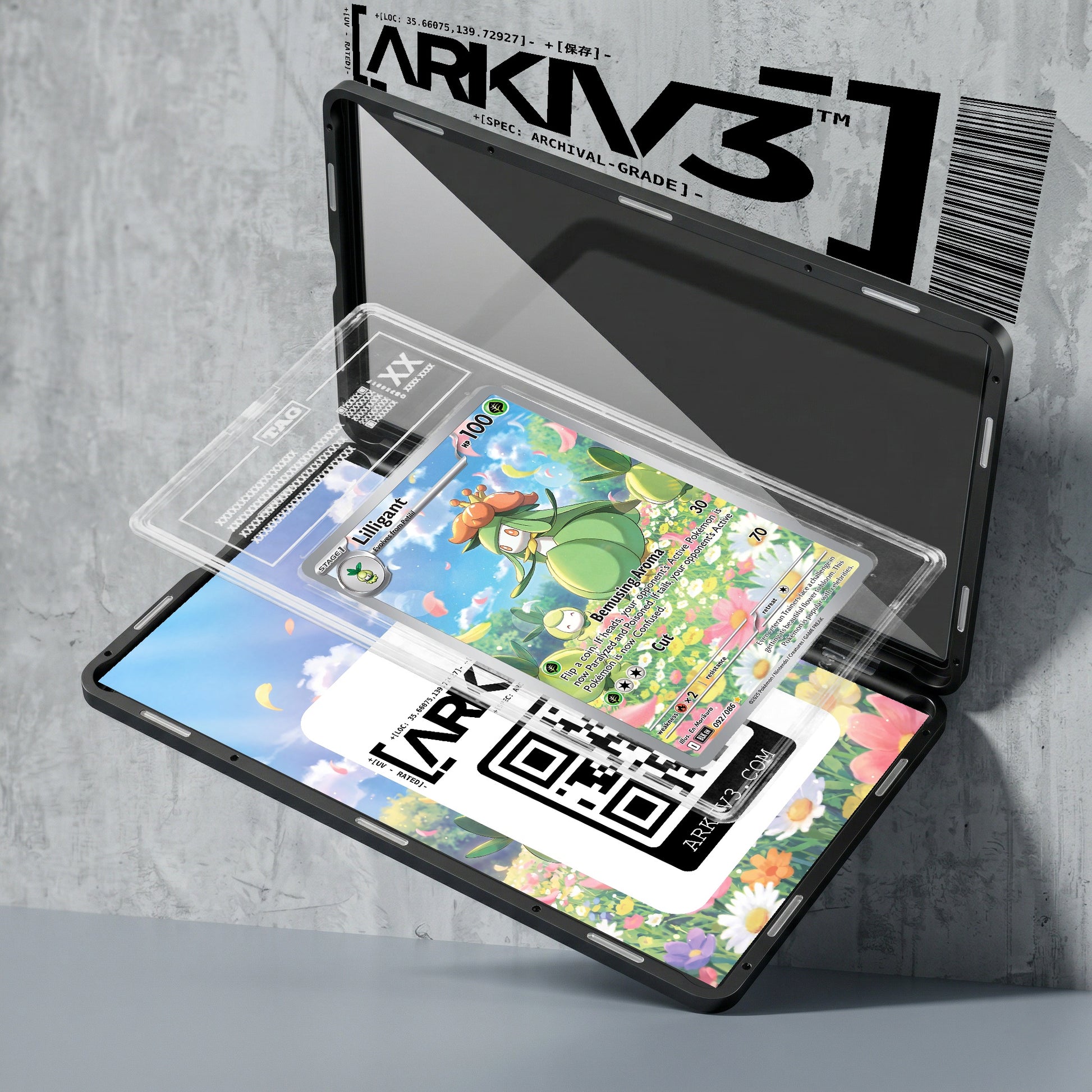ARKIV3 TAG graded exploded mockup