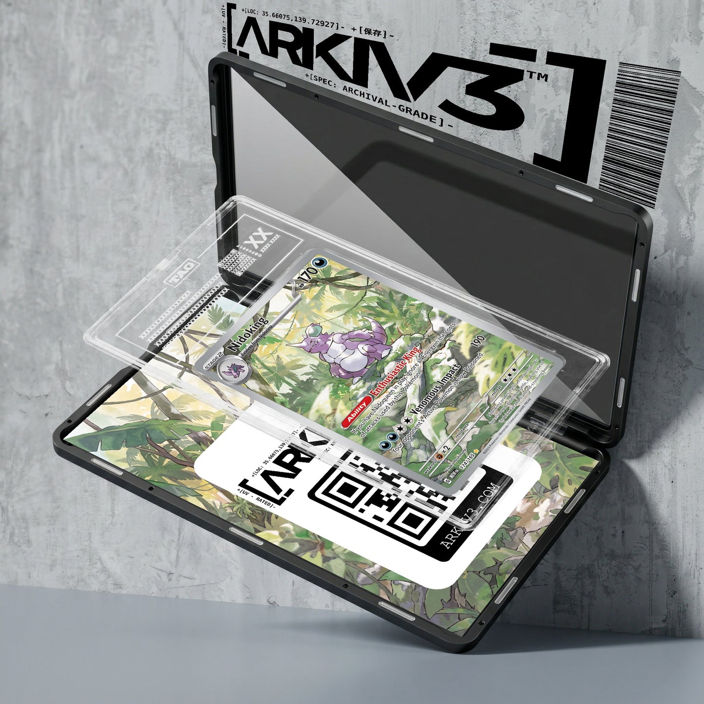 ARKIV3 TAG graded exploded mockup