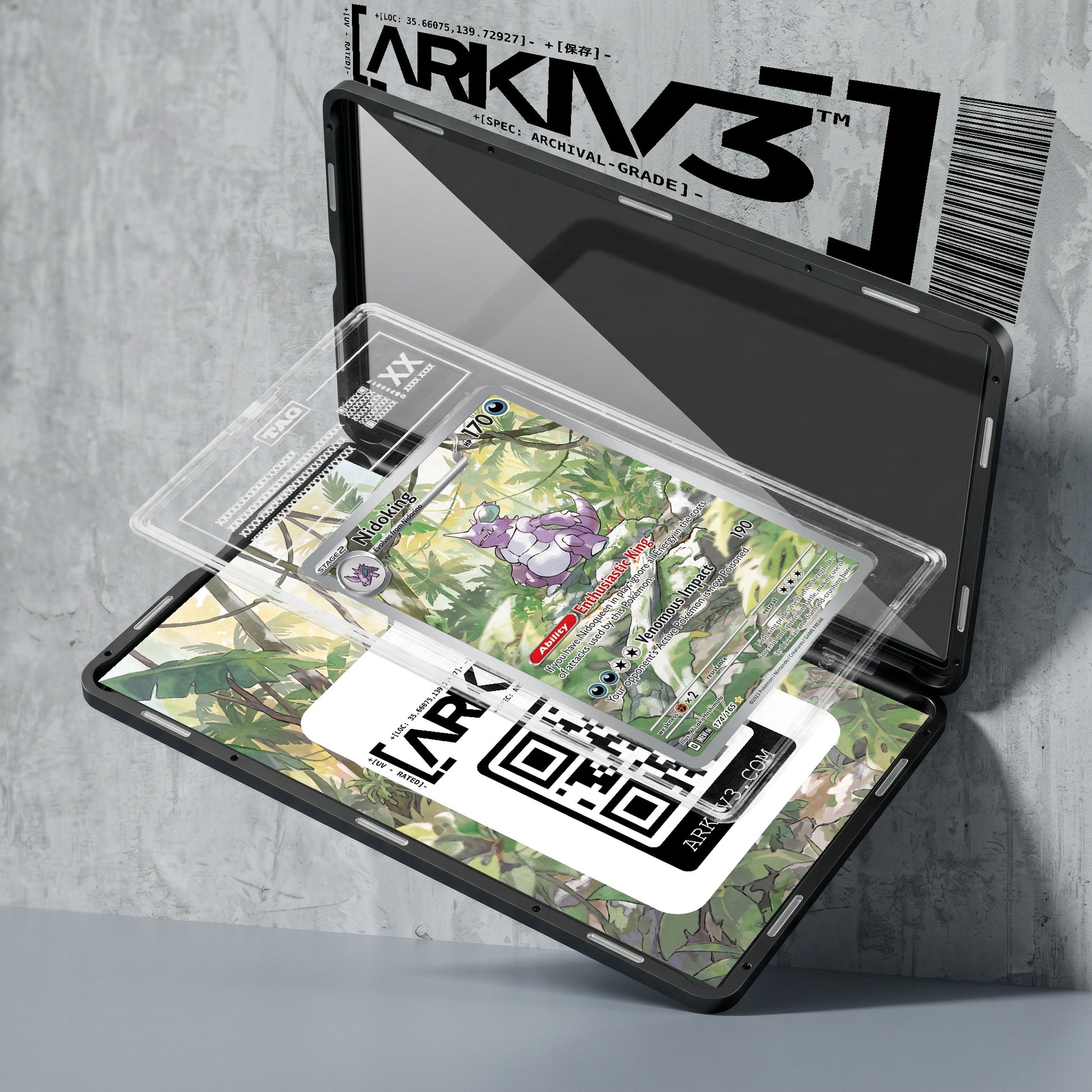 ARKIV3 TAG graded exploded mockup