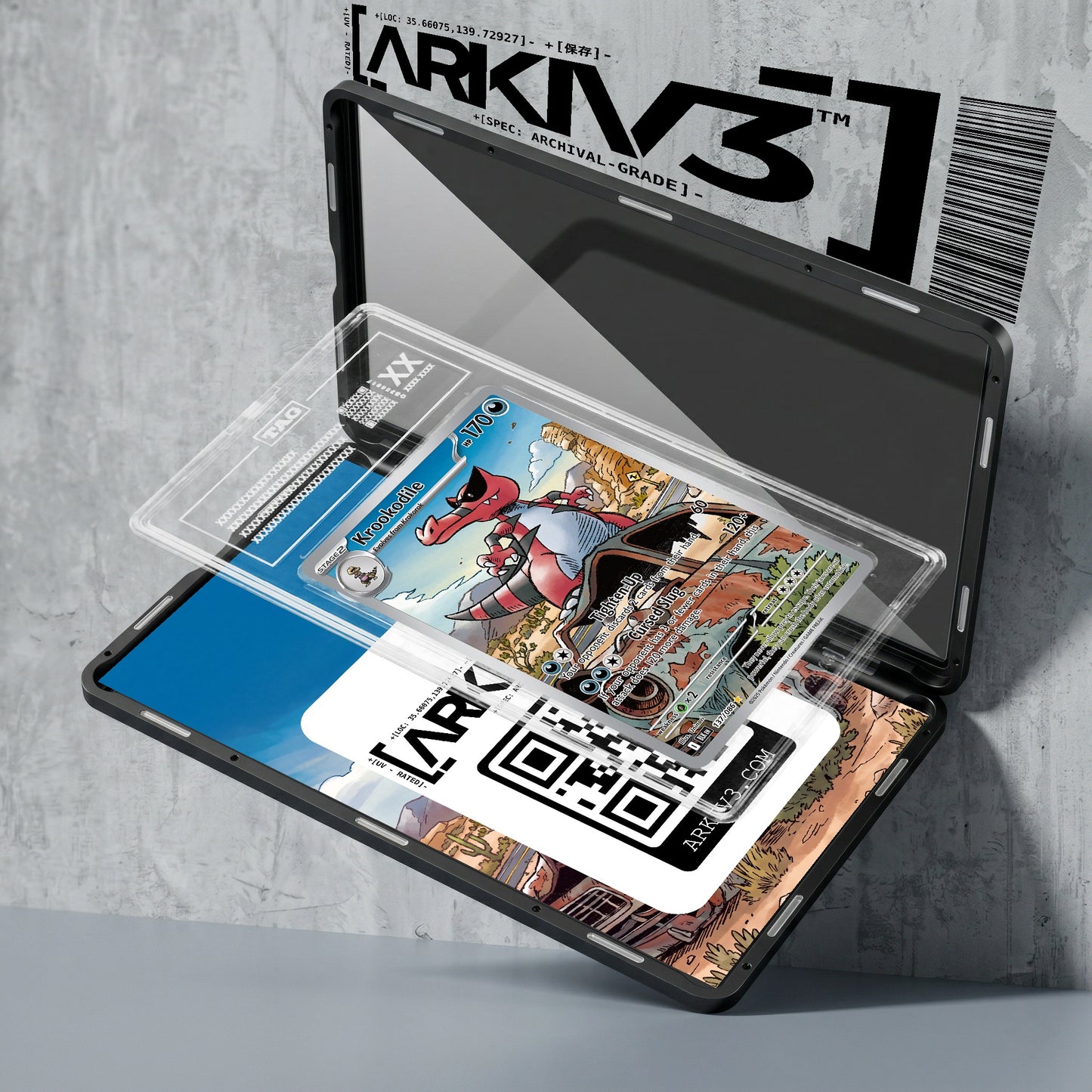 ARKIV3 TAG graded exploded mockup