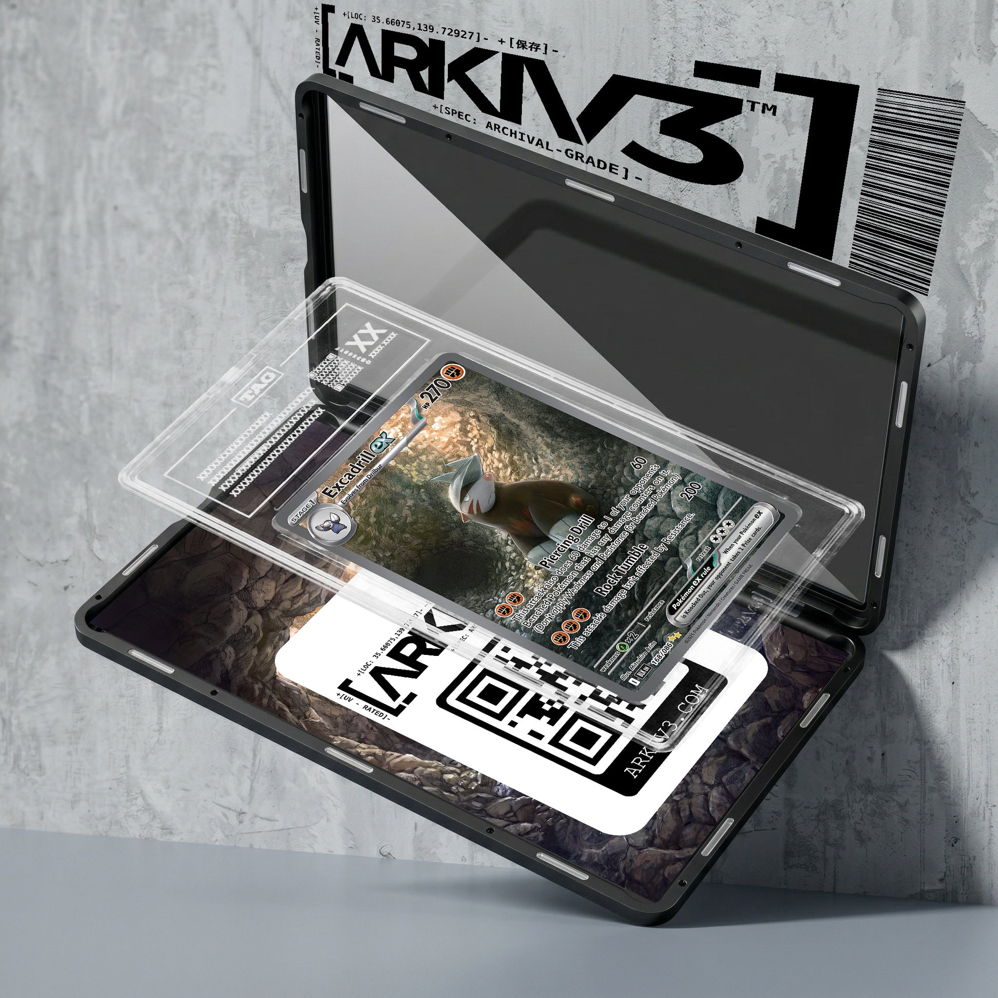 ARKIV3 TAG graded exploded mockup
