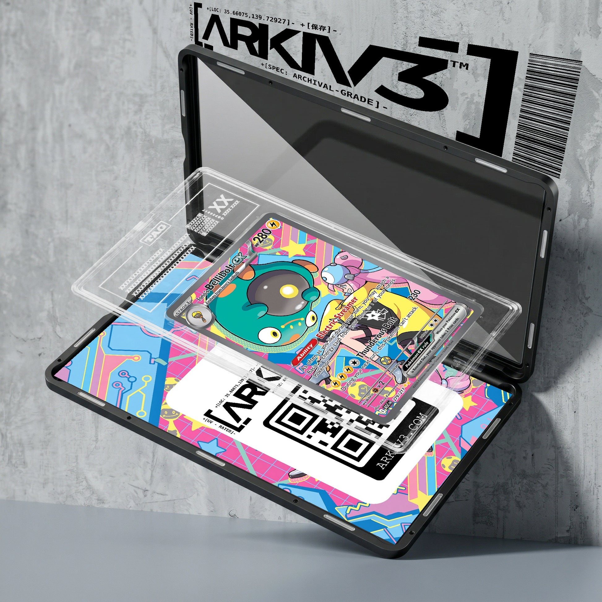 ARKIV3 TAG graded exploded mockup