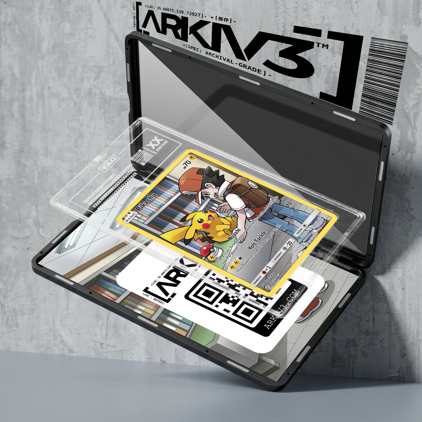 ARKIV3 TAG graded exploded mockup