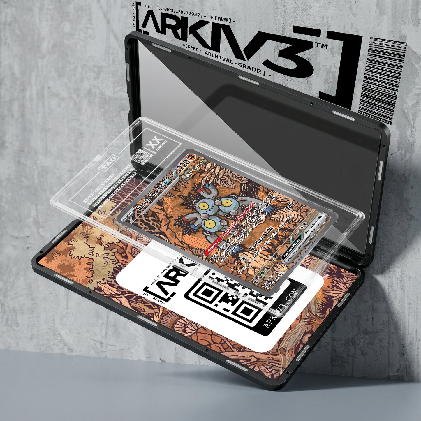 ARKIV3 TAG graded exploded mockup