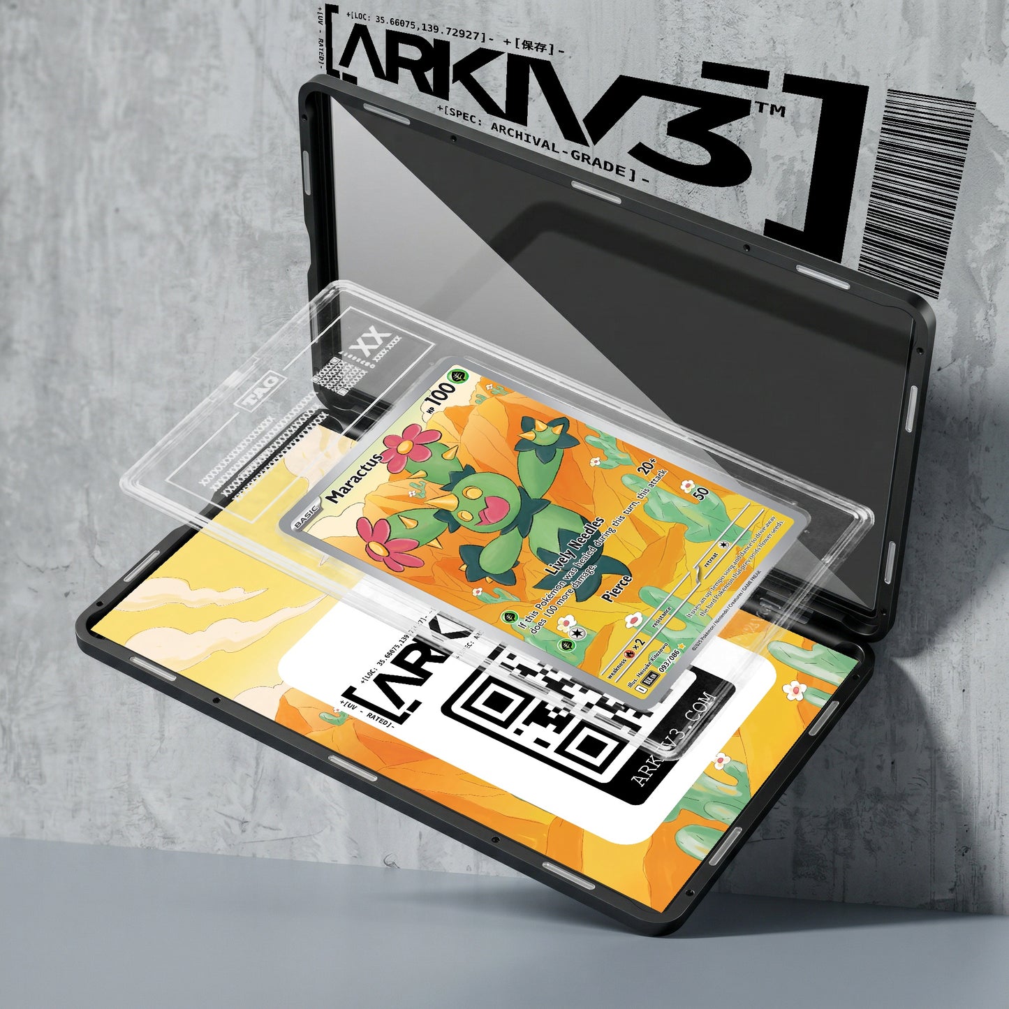ARKIV3 TAG graded exploded mockup
