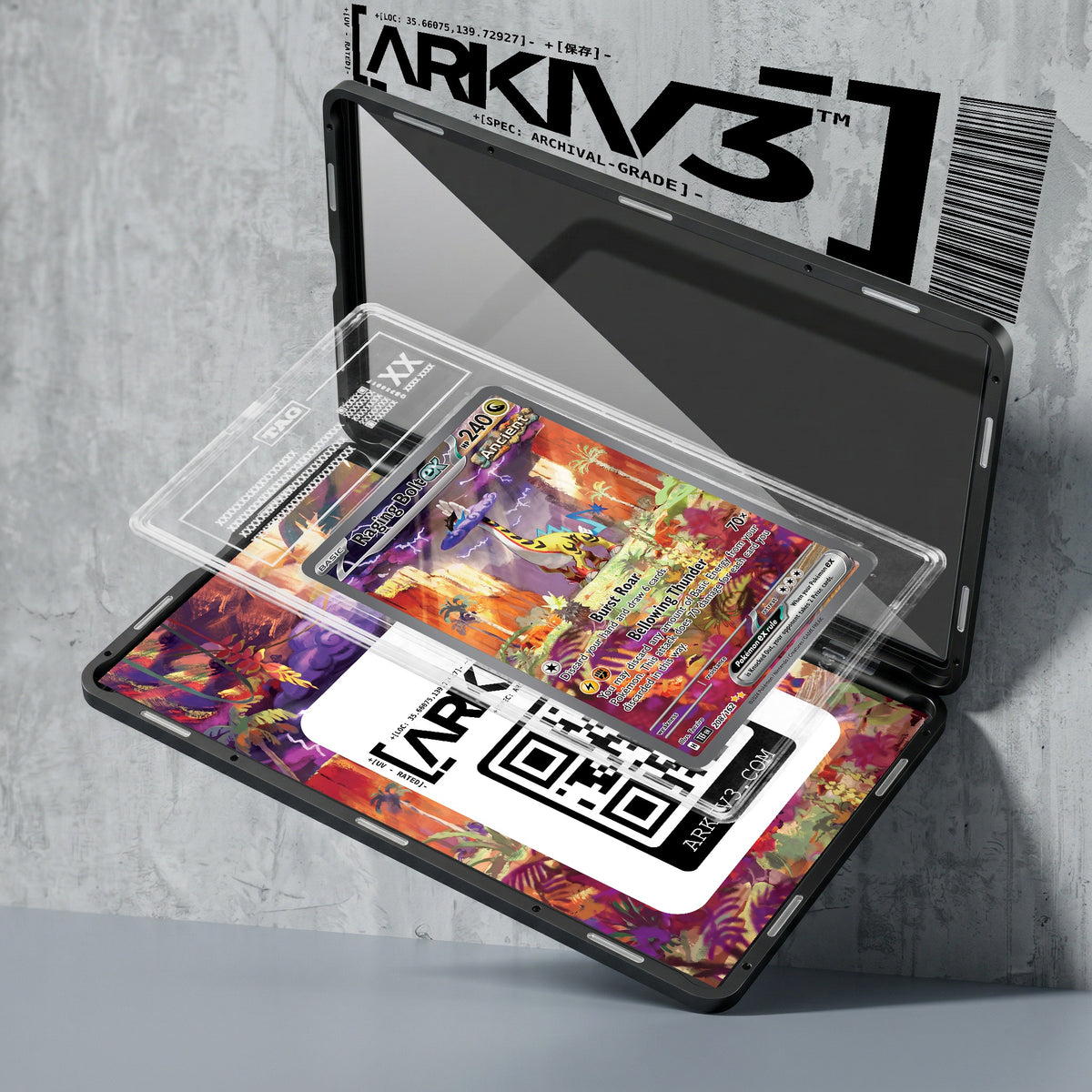 ARKIV3 TAG graded exploded mockup