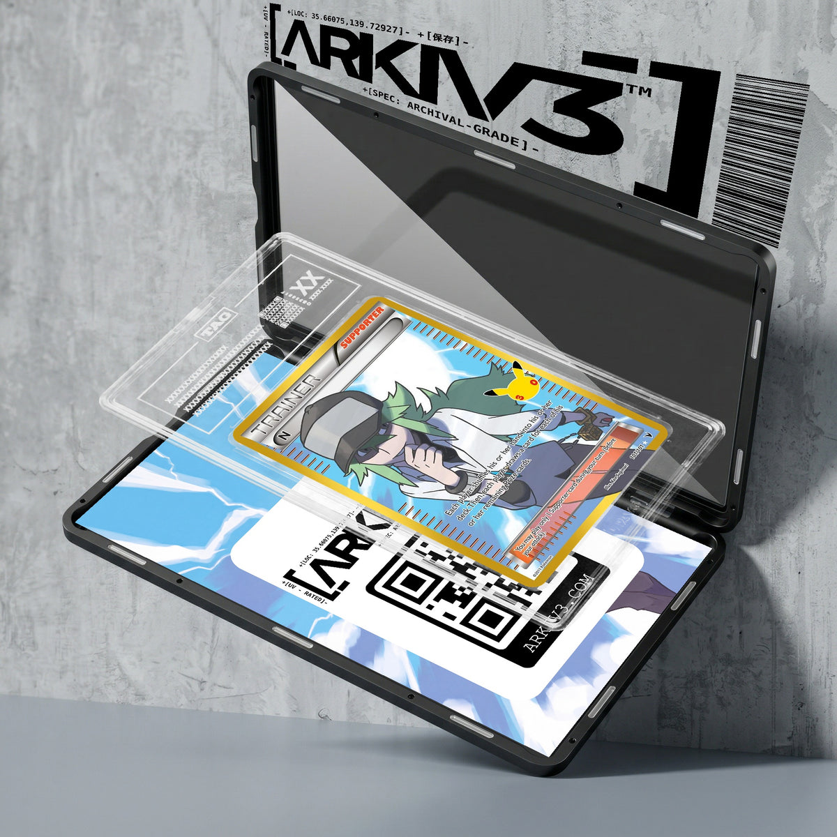 ARKIV3 TAG graded exploded mockup