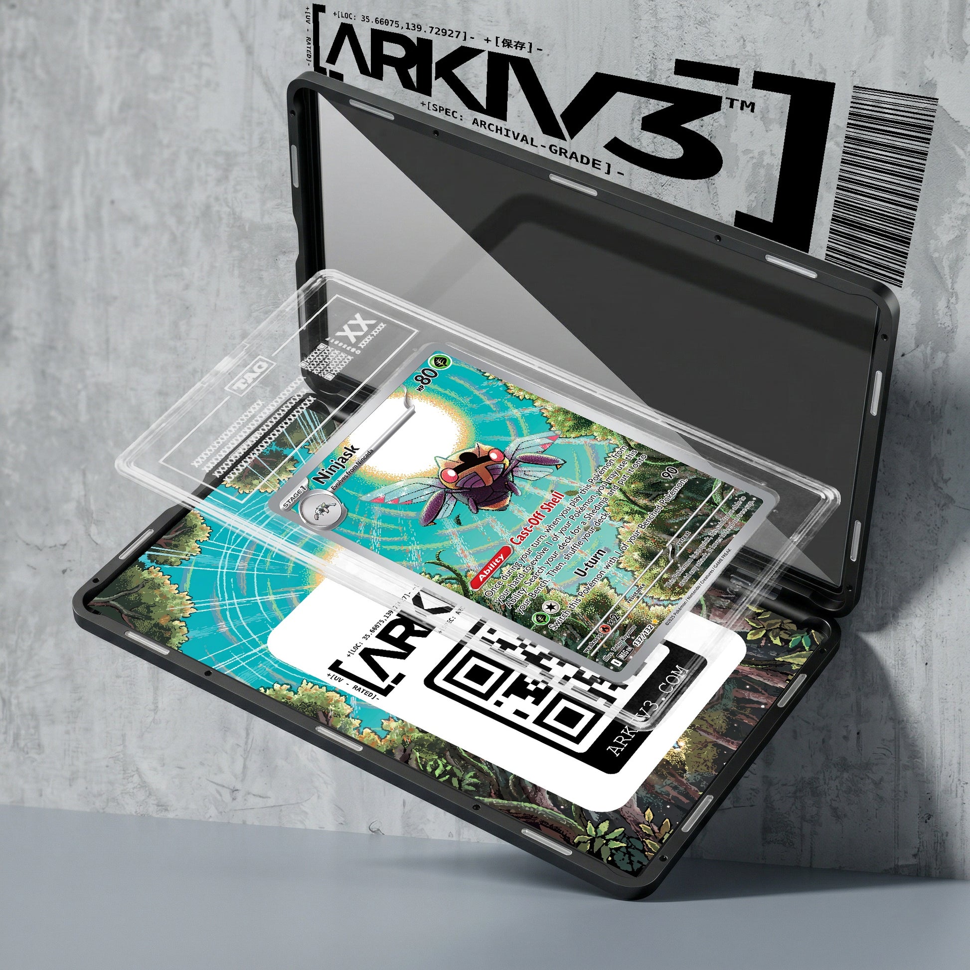 ARKIV3 TAG graded exploded mockup