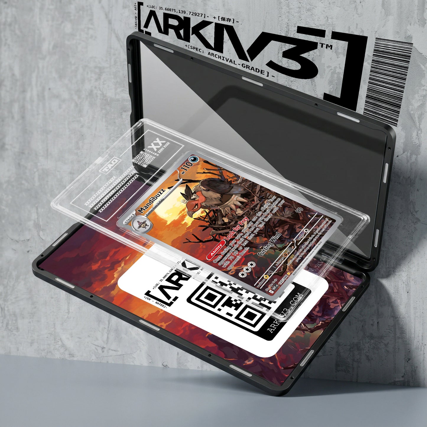 ARKIV3 TAG graded exploded mockup