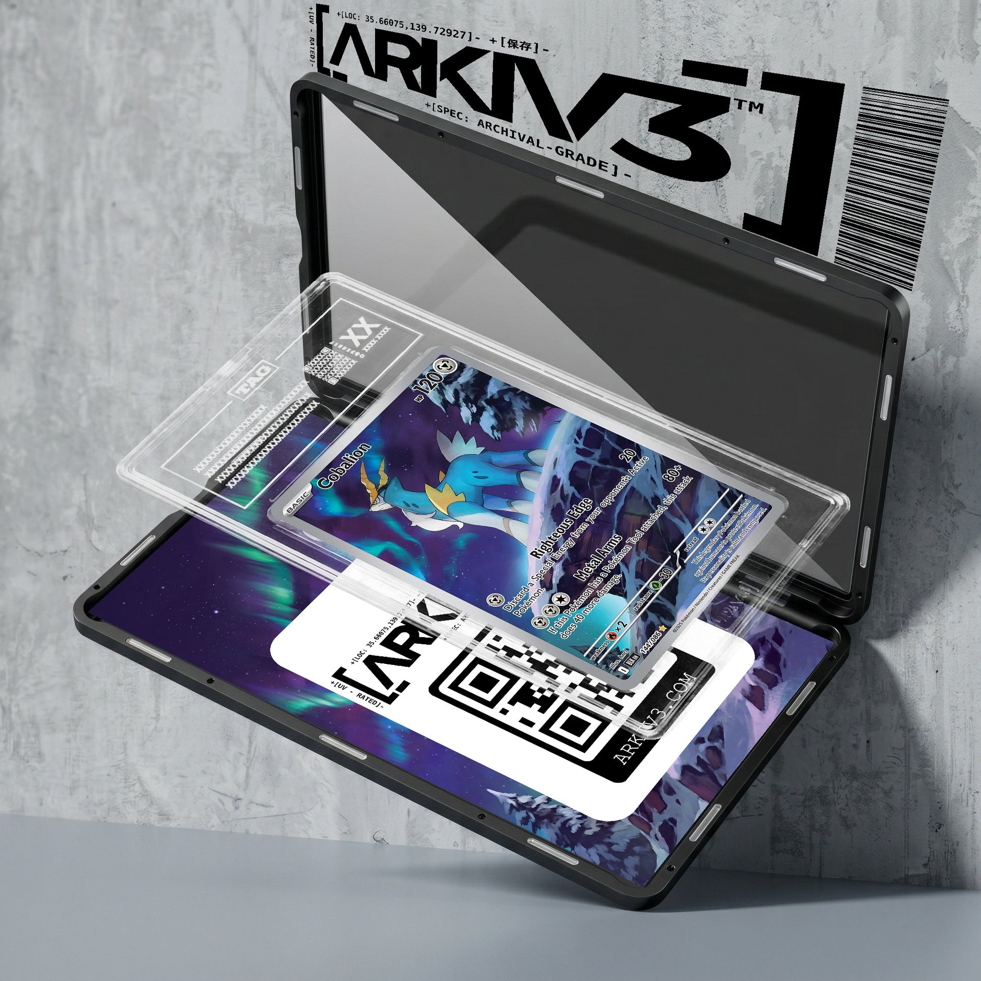ARKIV3 TAG graded exploded mockup