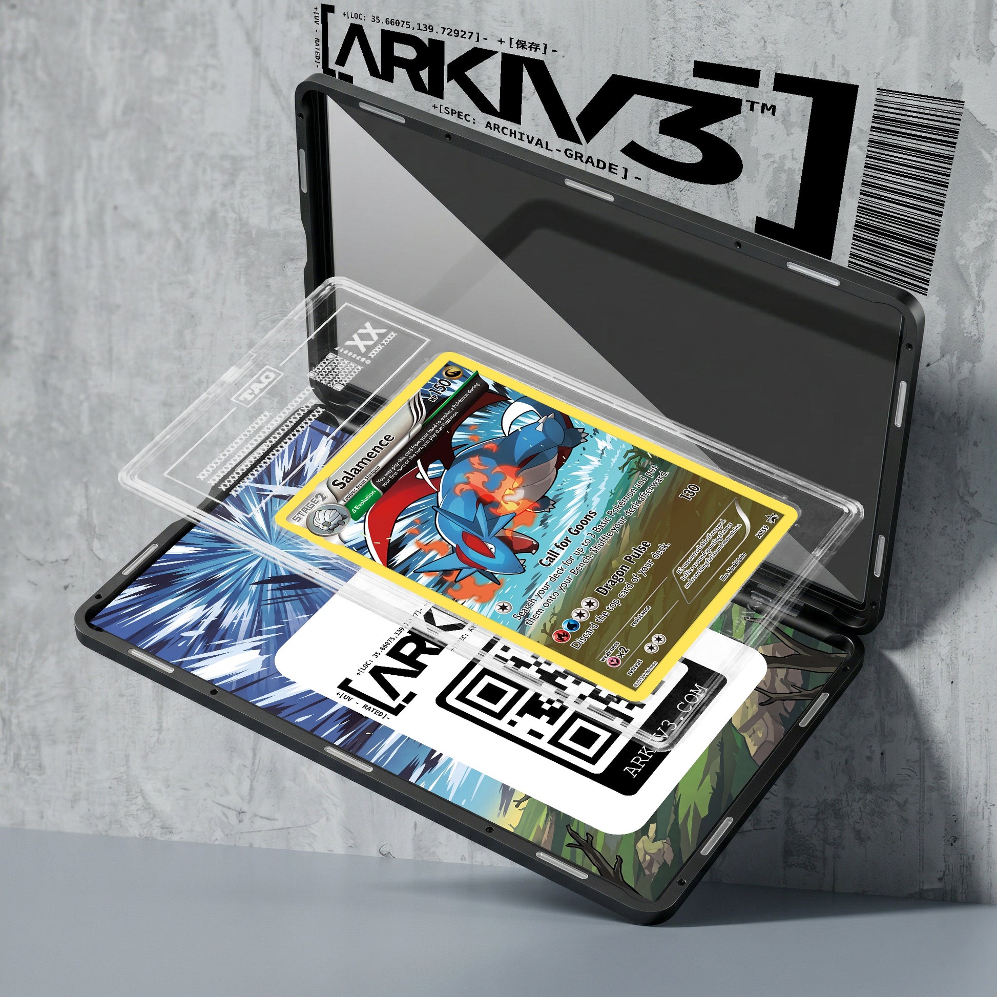 ARKIV3 TAG graded exploded mockup