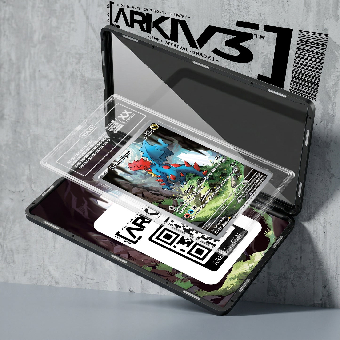 ARKIV3 TAG graded exploded mockup