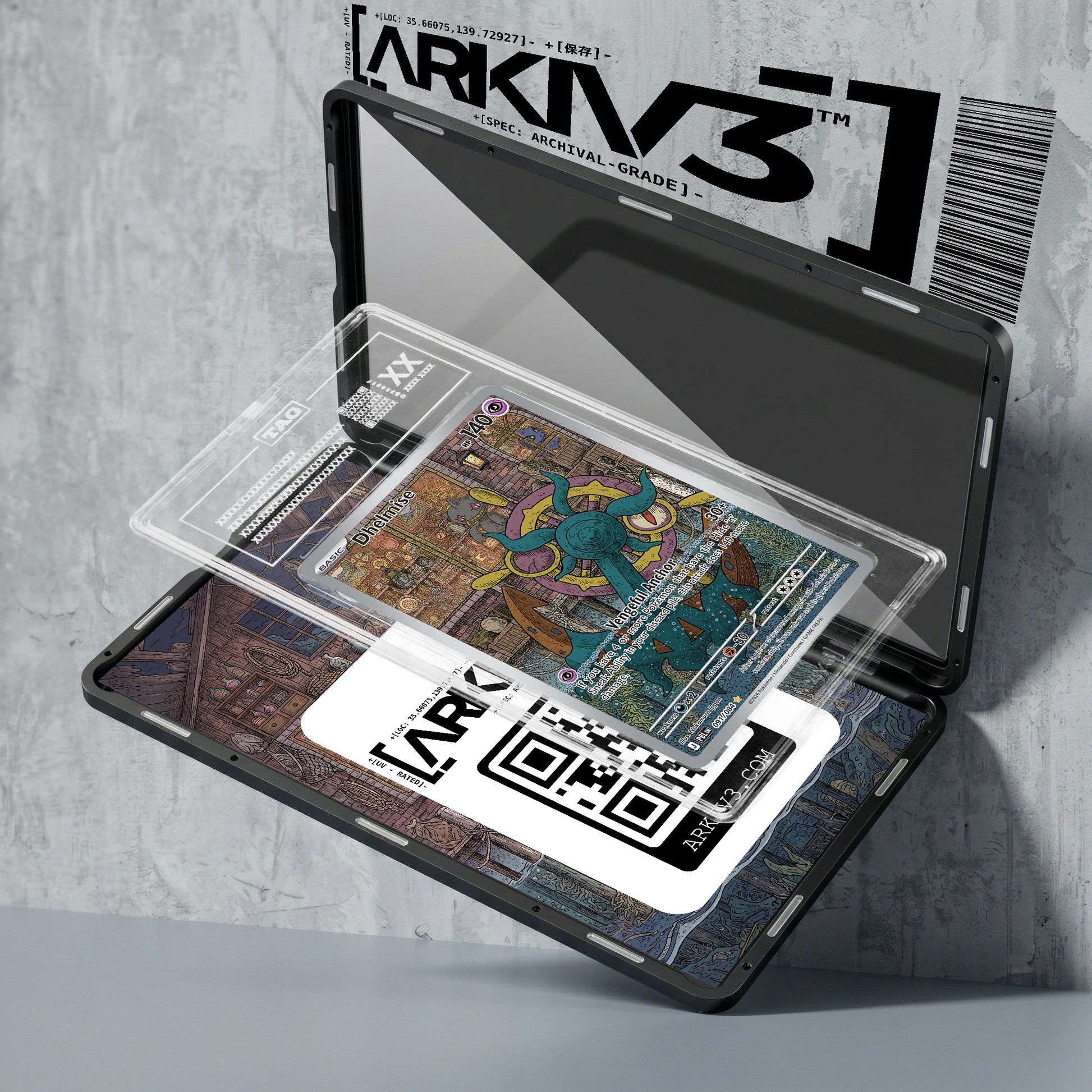 ARKIV3 TAG graded exploded mockup