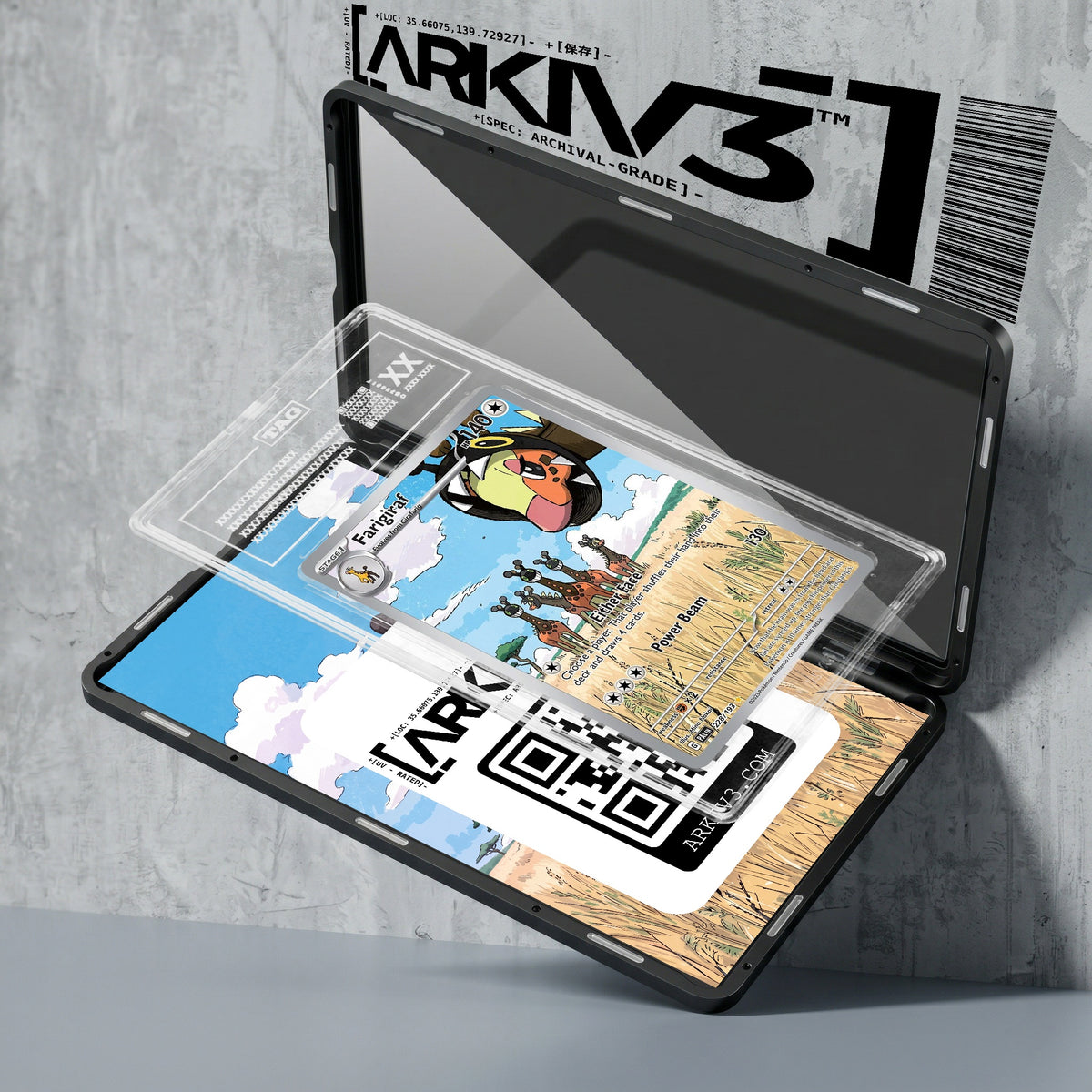 ARKIV3 TAG graded exploded mockup