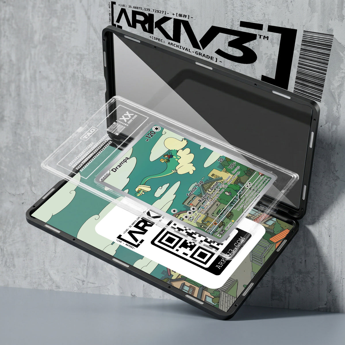 ARKIV3 TAG graded exploded mockup