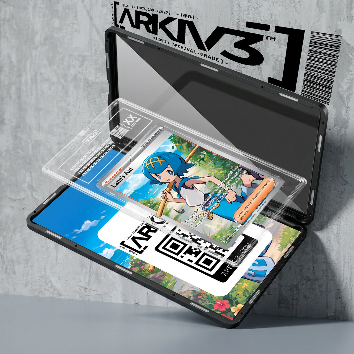 ARKIV3 TAG graded exploded mockup