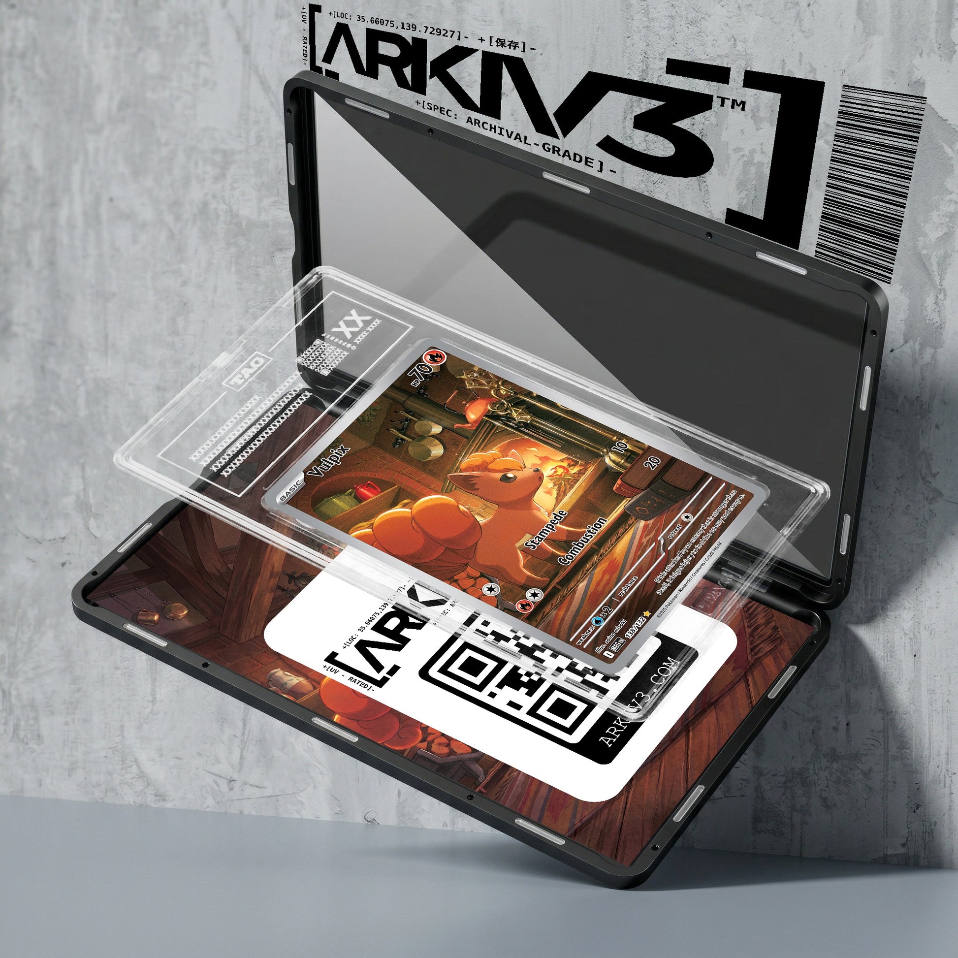 ARKIV3 TAG graded exploded mockup