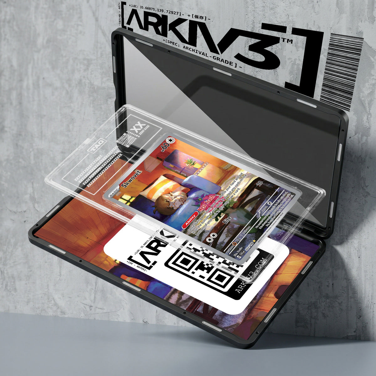 ARKIV3 TAG graded exploded mockup