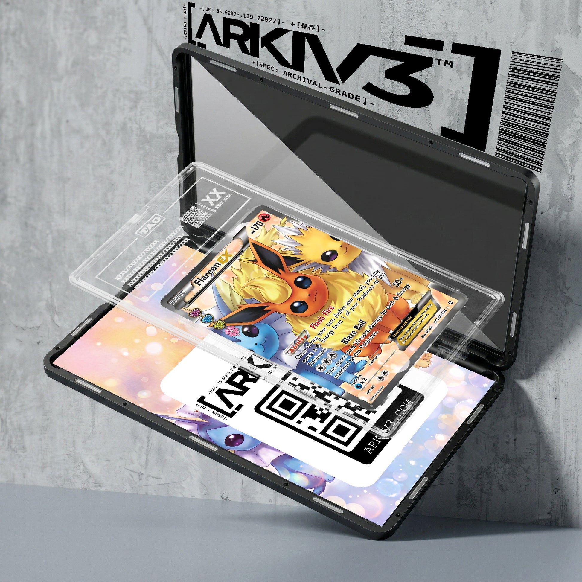 ARKIV3 TAG graded exploded mockup