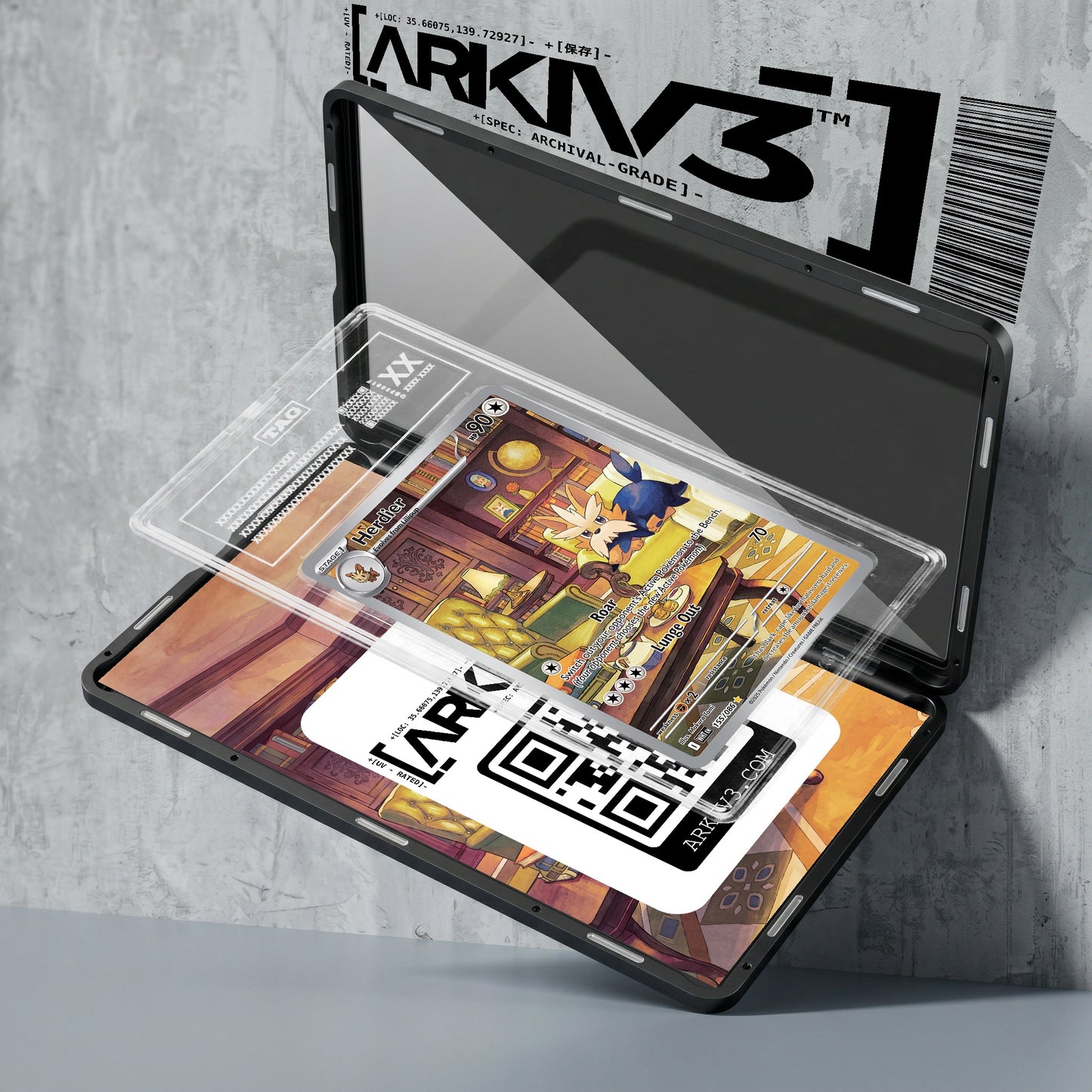 ARKIV3 TAG graded exploded mockup