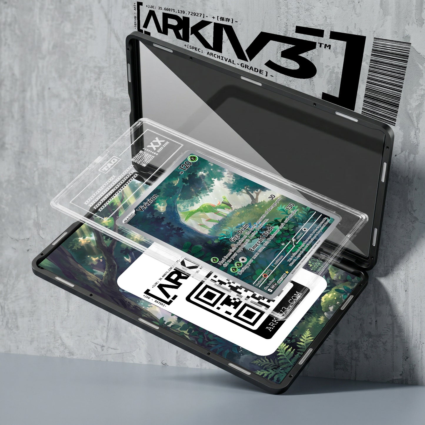 ARKIV3 TAG graded exploded mockup