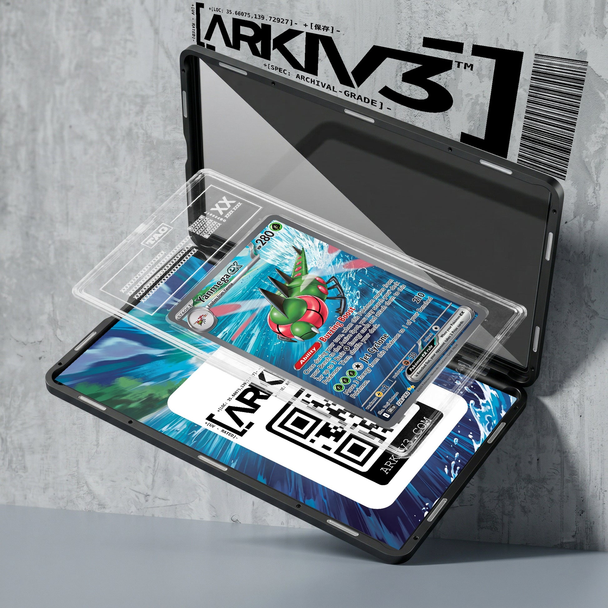 ARKIV3 TAG graded exploded mockup