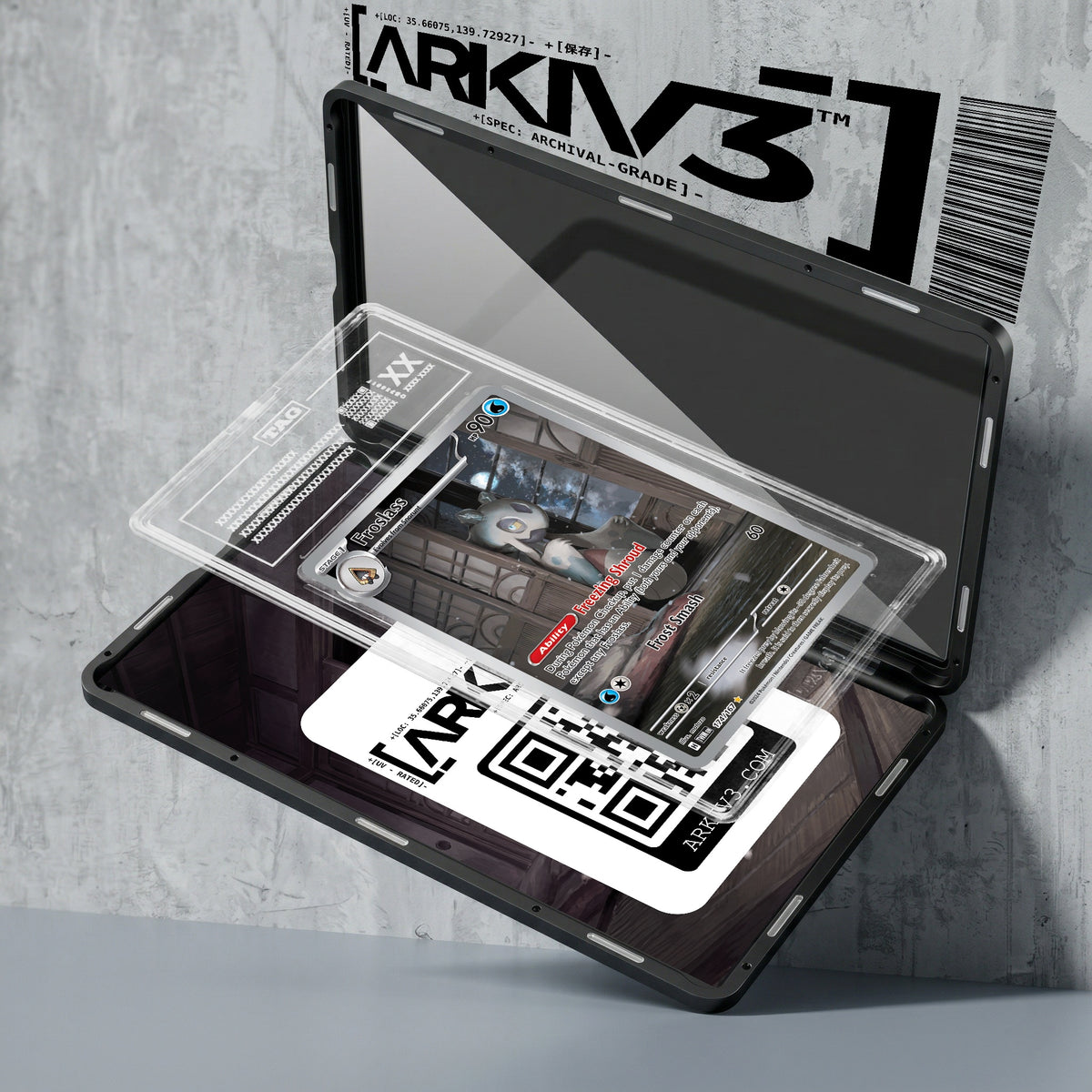 ARKIV3 TAG graded exploded mockup
