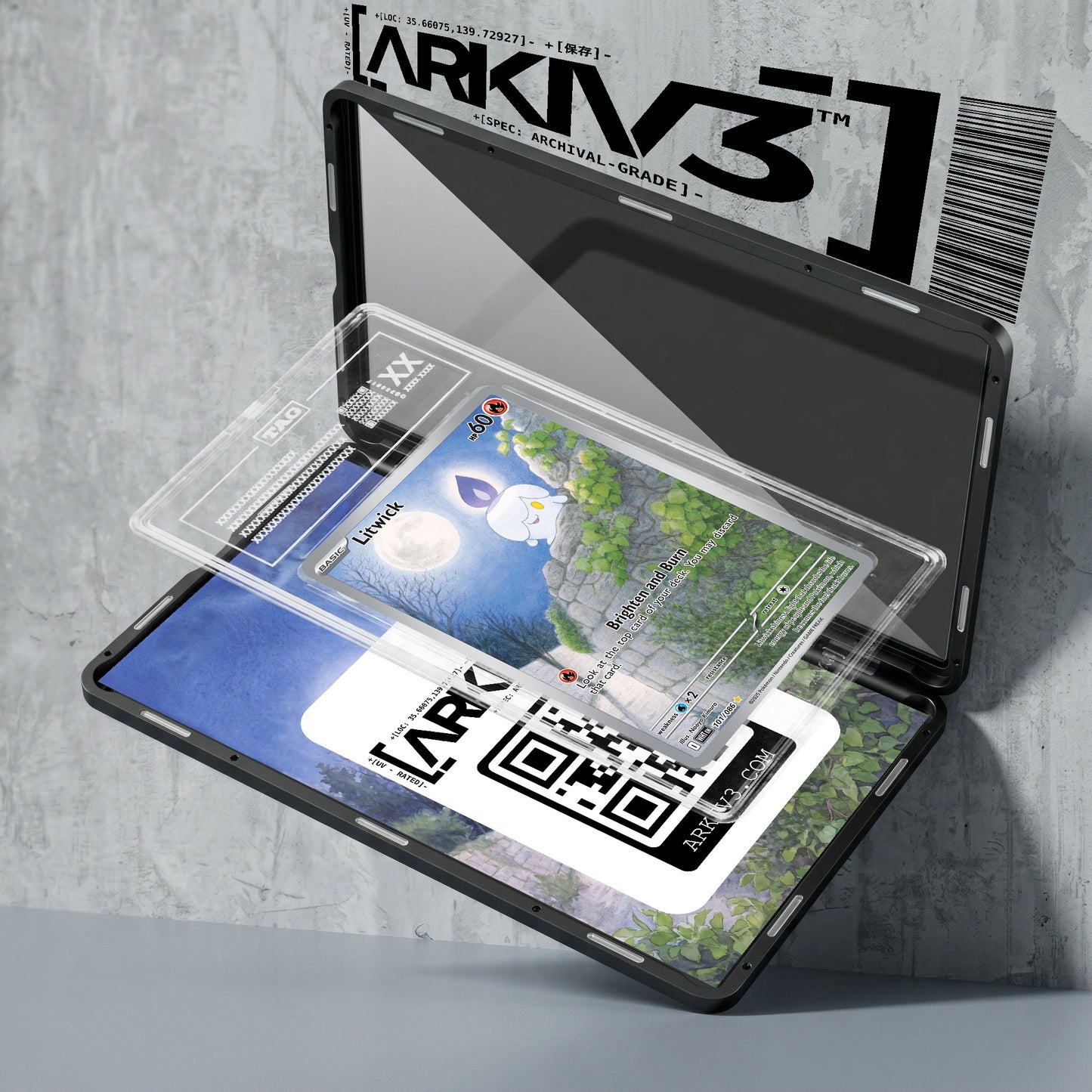 ARKIV3 TAG graded exploded mockup