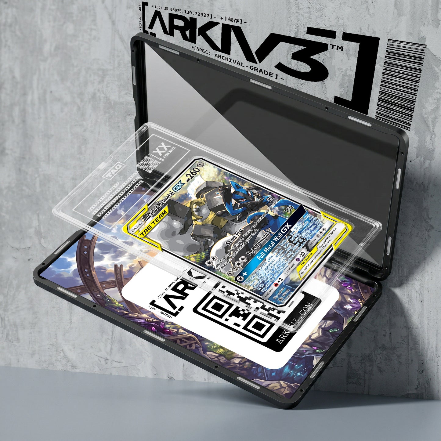 ARKIV3 TAG graded exploded mockup