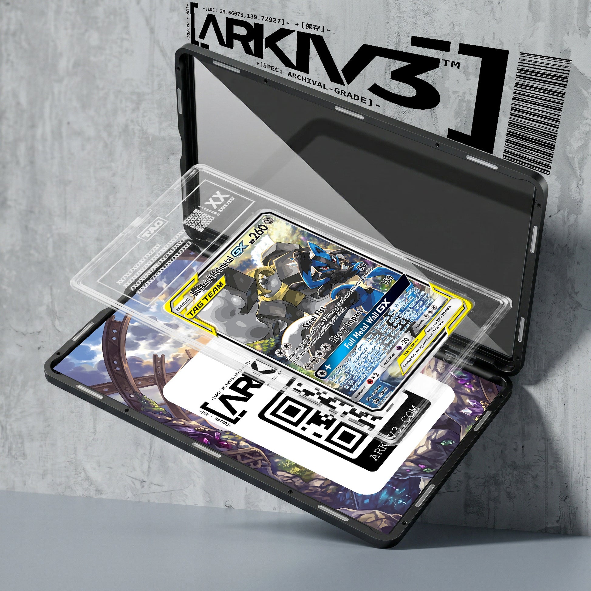 ARKIV3 TAG graded exploded mockup