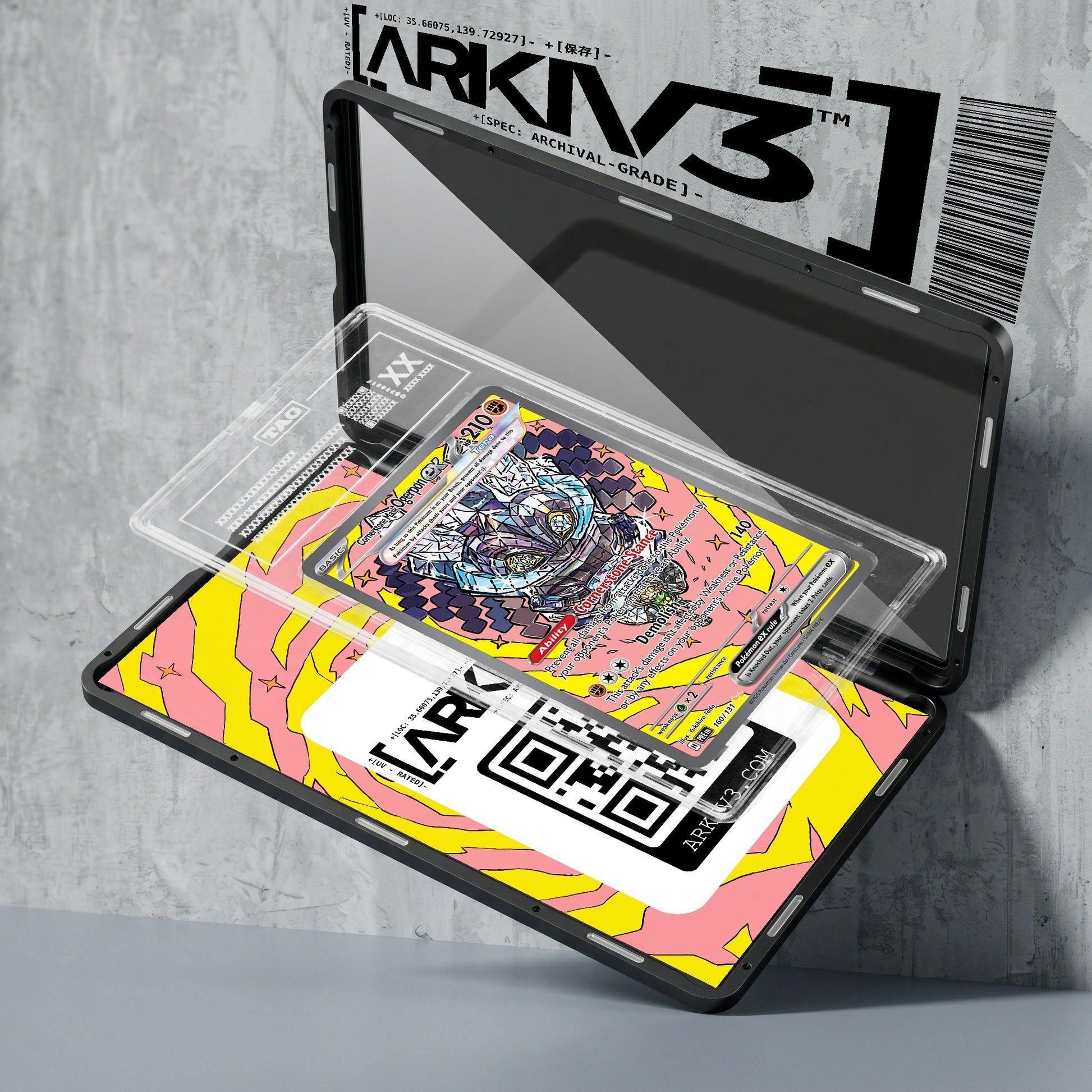ARKIV3 TAG graded exploded mockup