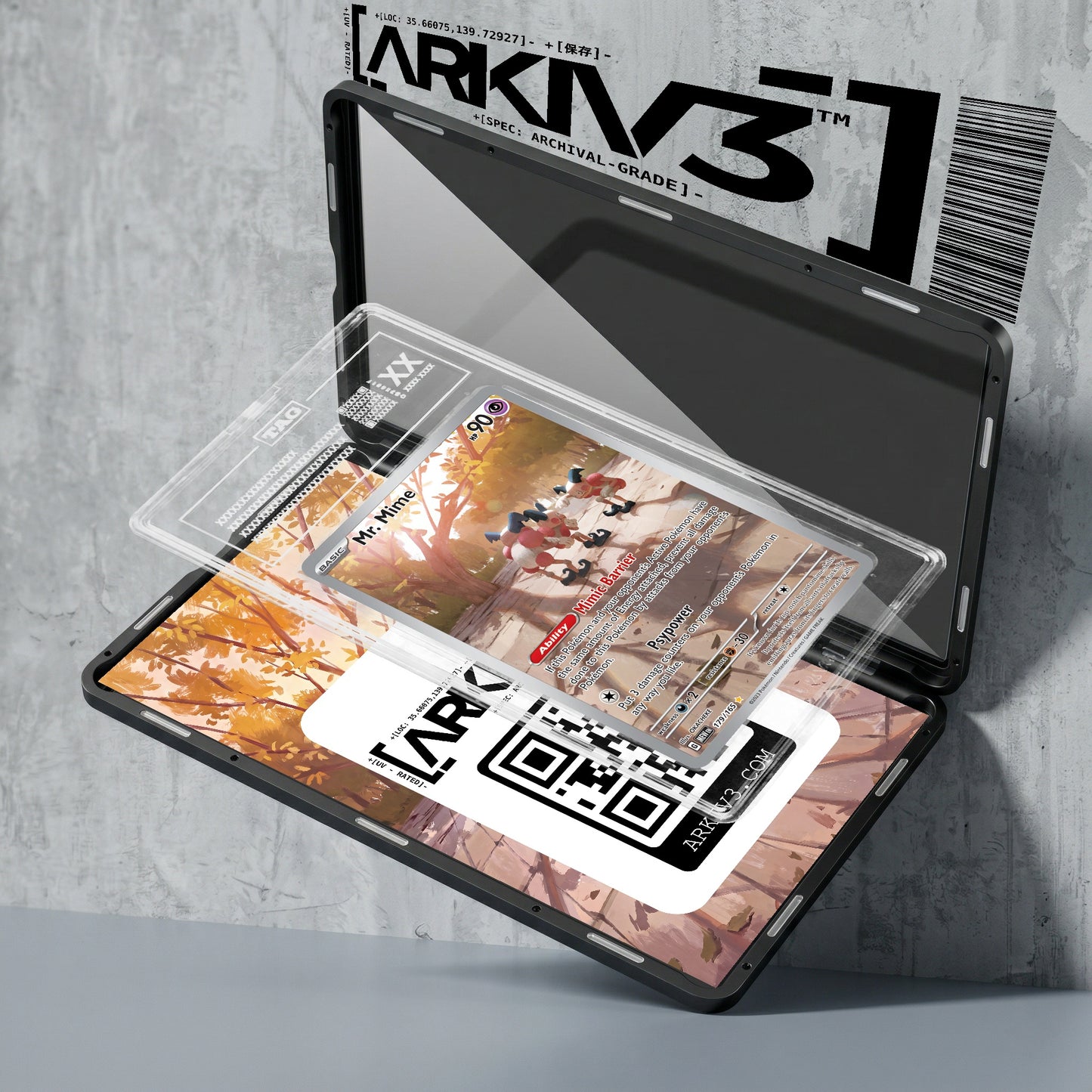 ARKIV3 TAG graded exploded mockup