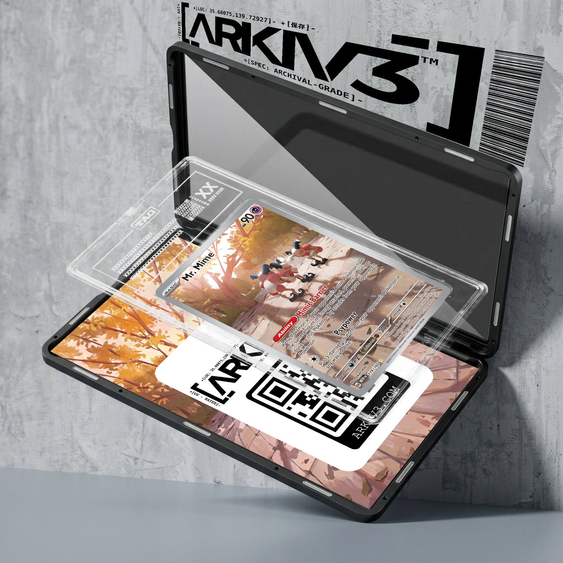 ARKIV3 TAG graded exploded mockup