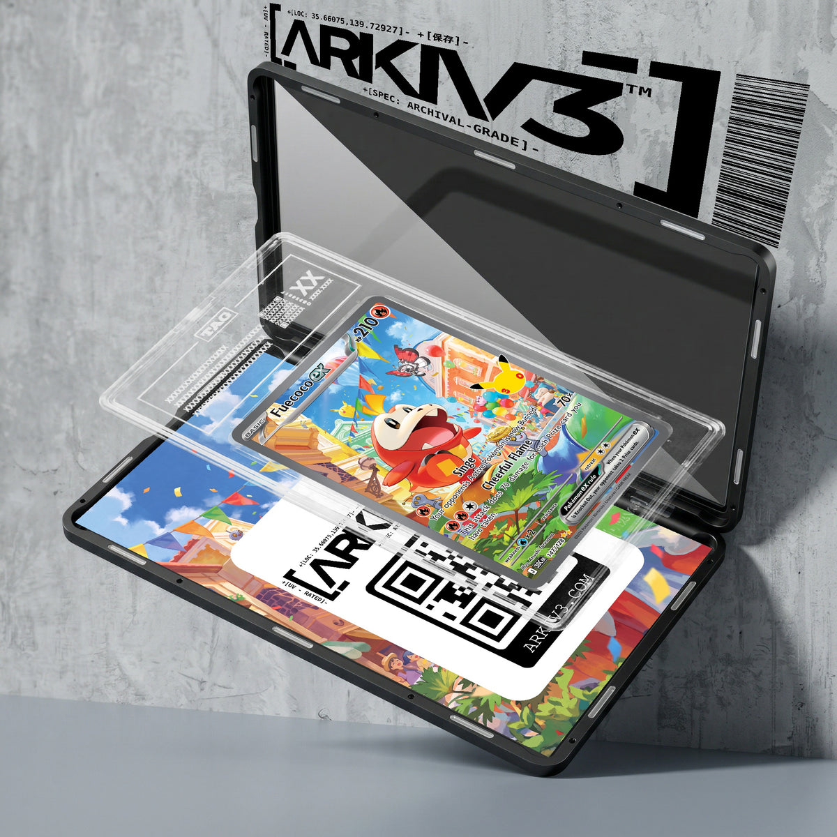 ARKIV3 TAG graded exploded mockup