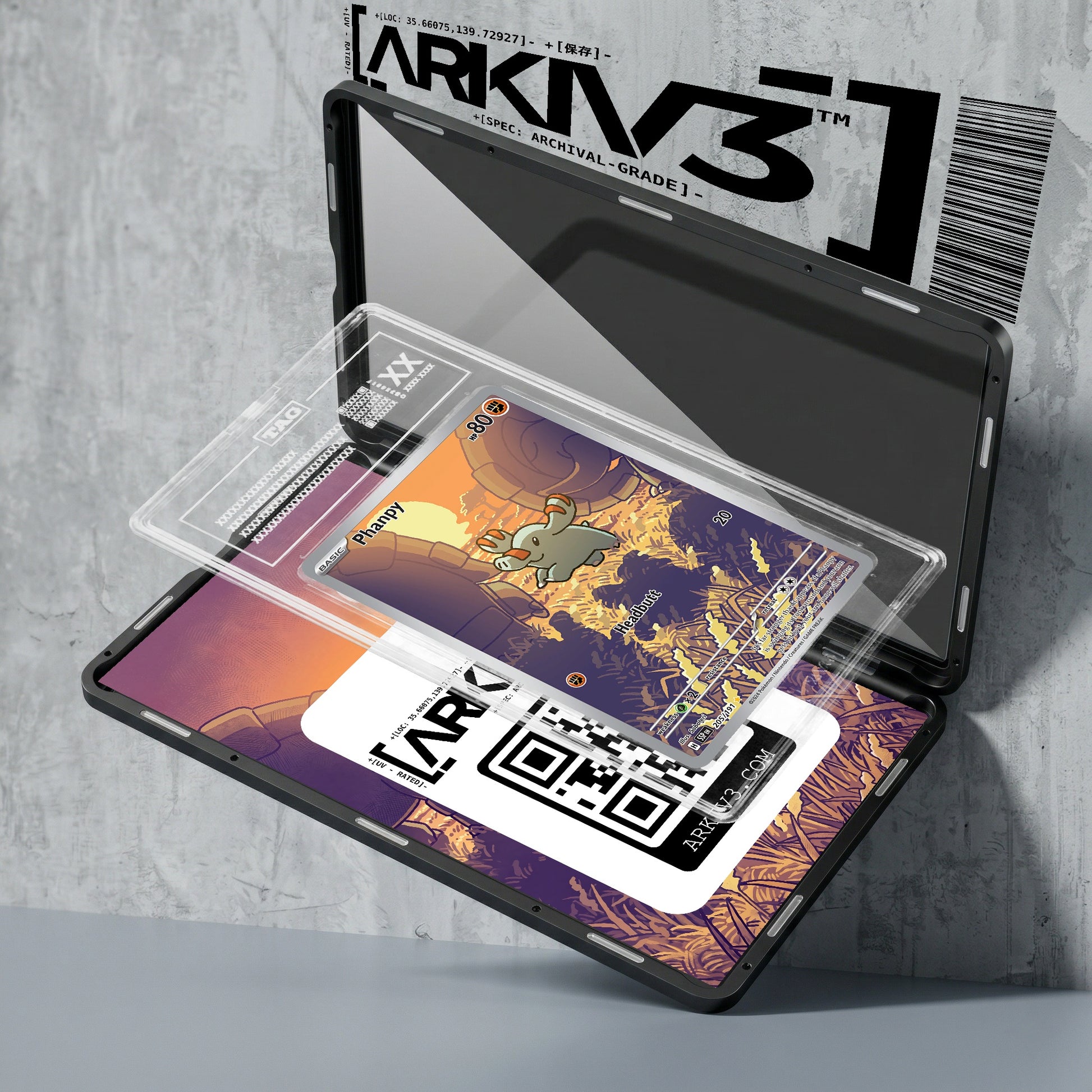 ARKIV3 TAG graded exploded mockup