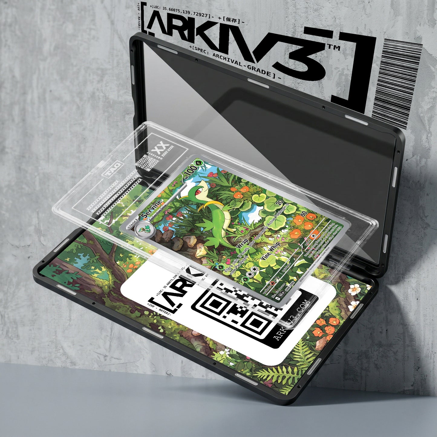 ARKIV3 TAG graded exploded mockup