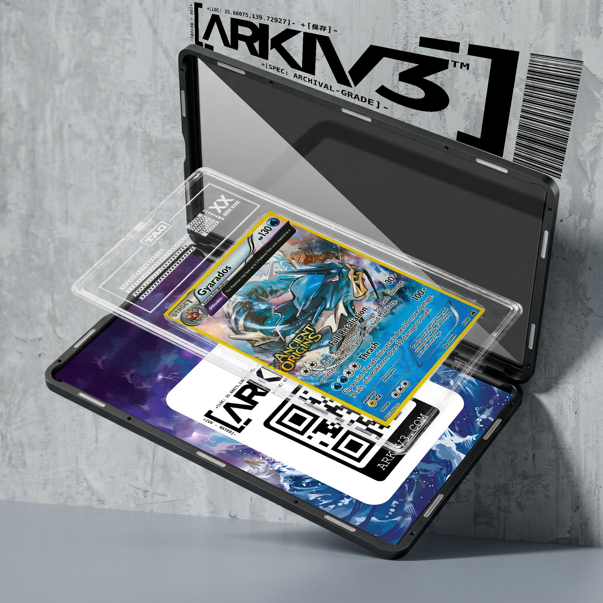 ARKIV3 TAG graded exploded mockup