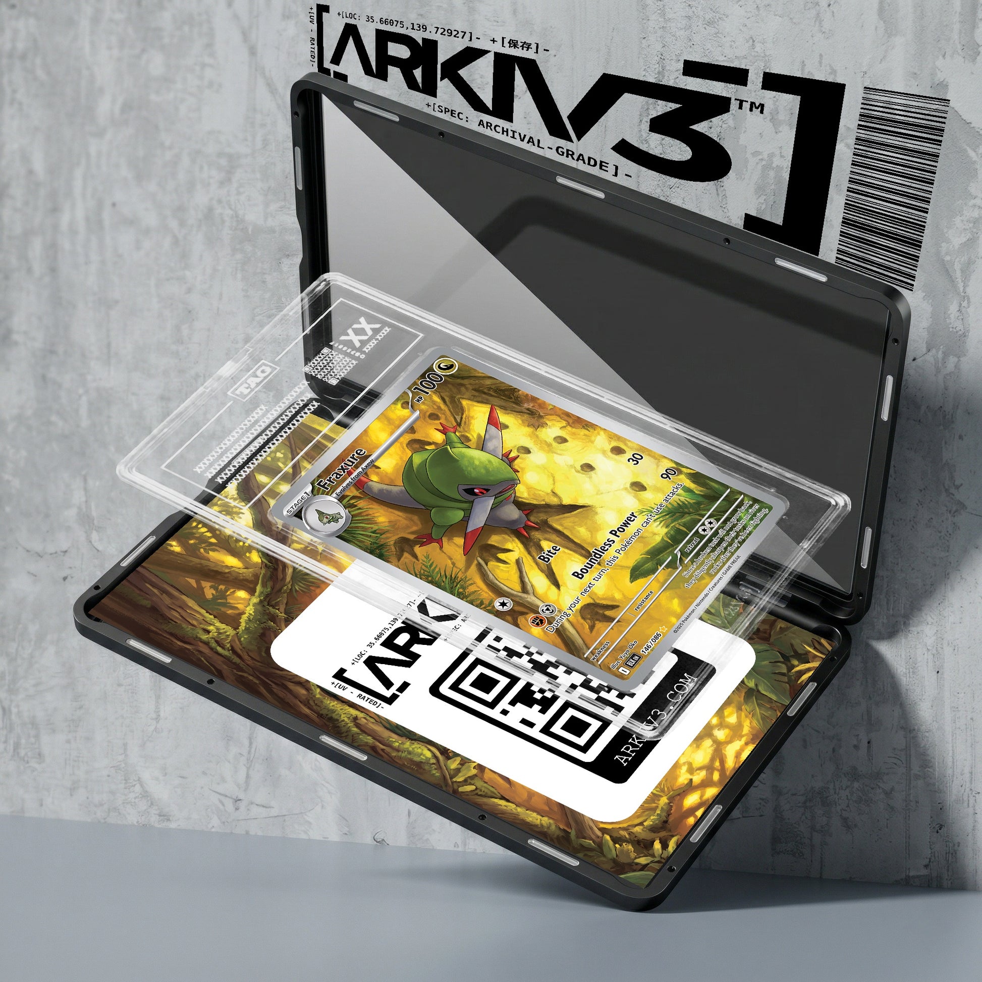 ARKIV3 TAG graded exploded mockup