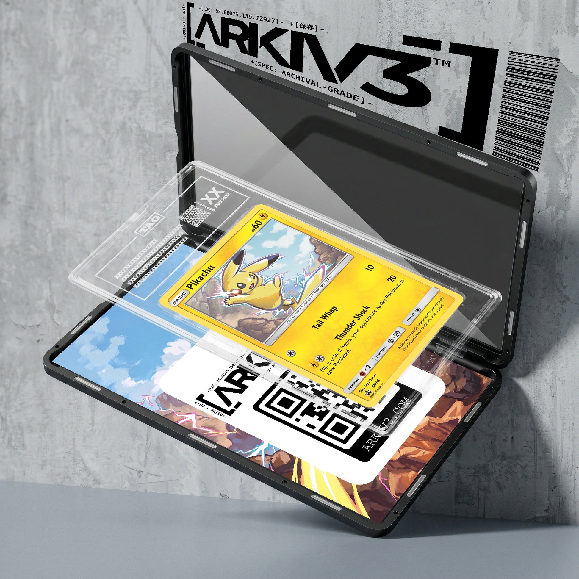 ARKIV3 TAG graded exploded mockup