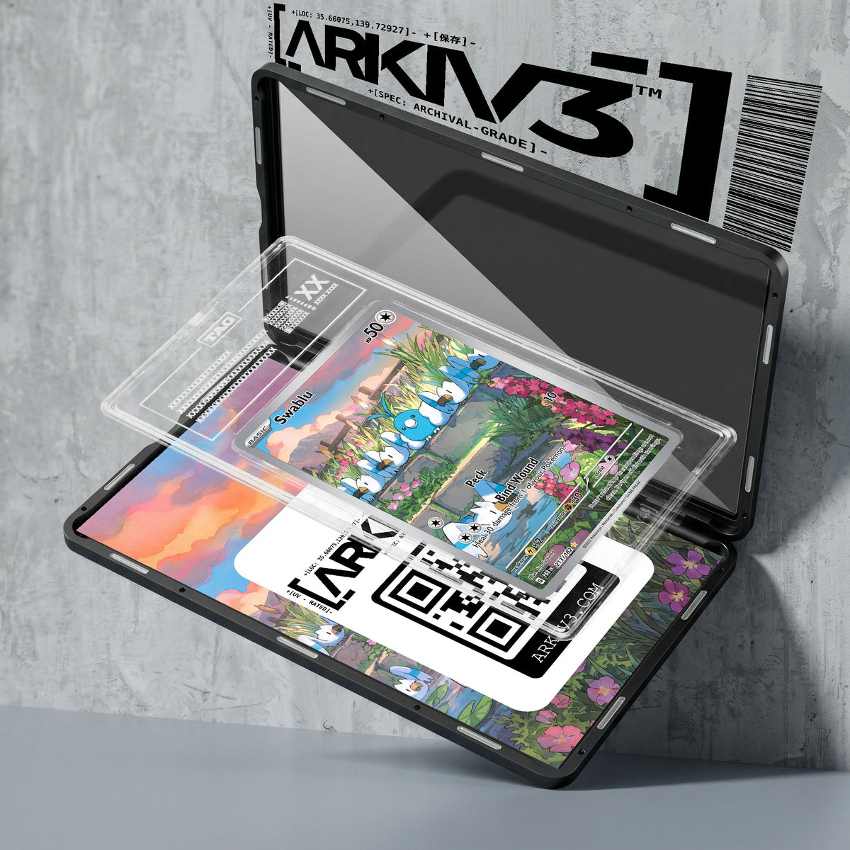 ARKIV3 TAG graded exploded mockup