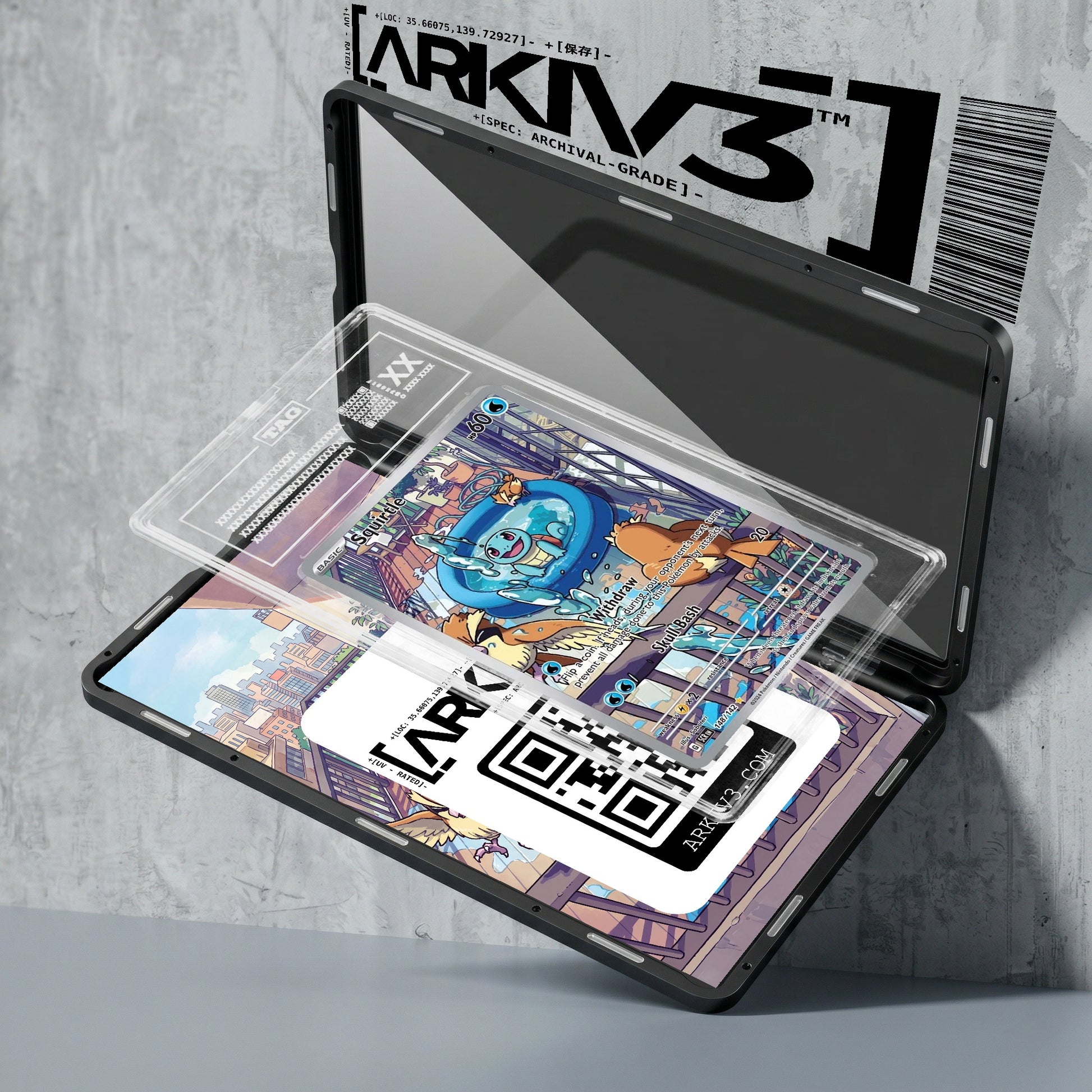 ARKIV3 TAG graded exploded mockup