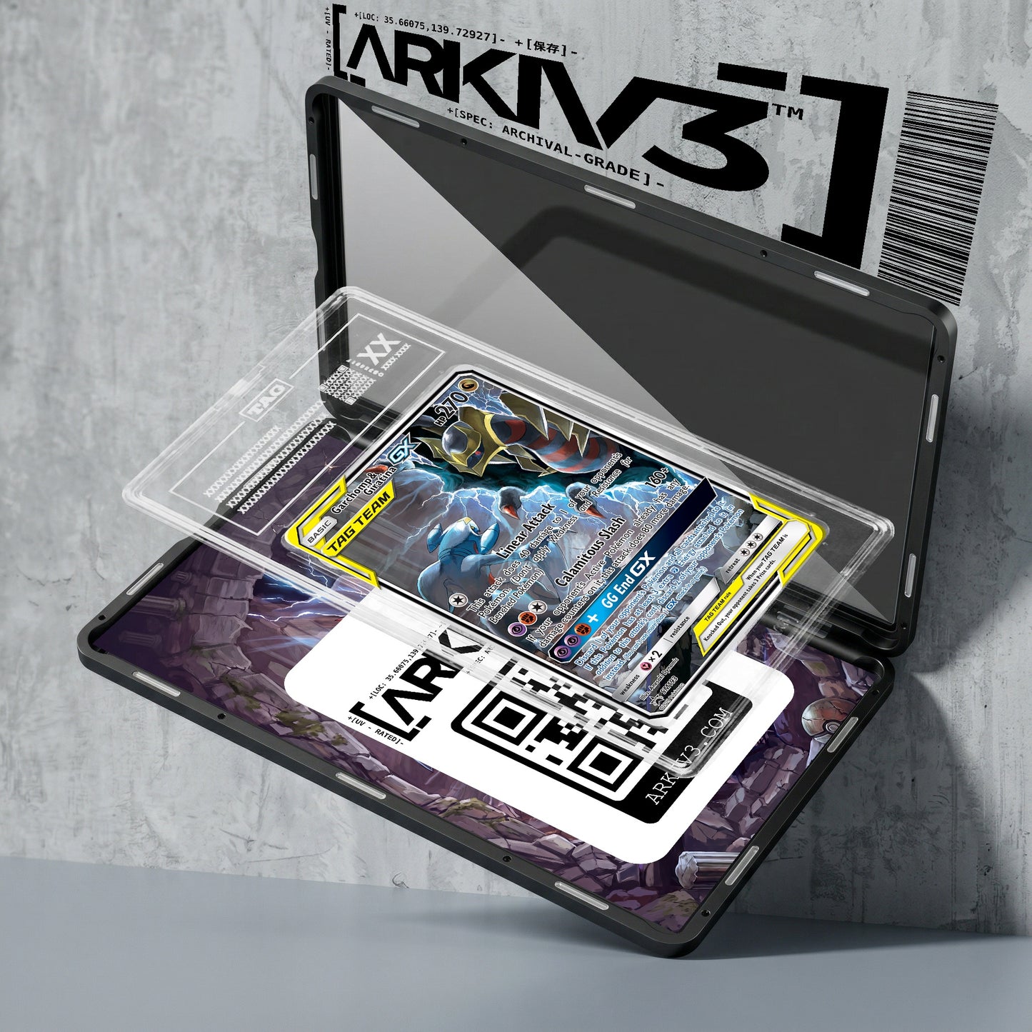 ARKIV3 TAG graded exploded mockup