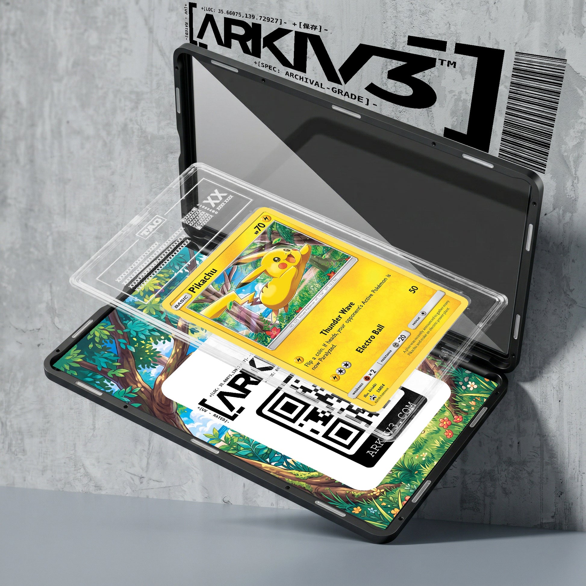 ARKIV3 TAG graded exploded mockup
