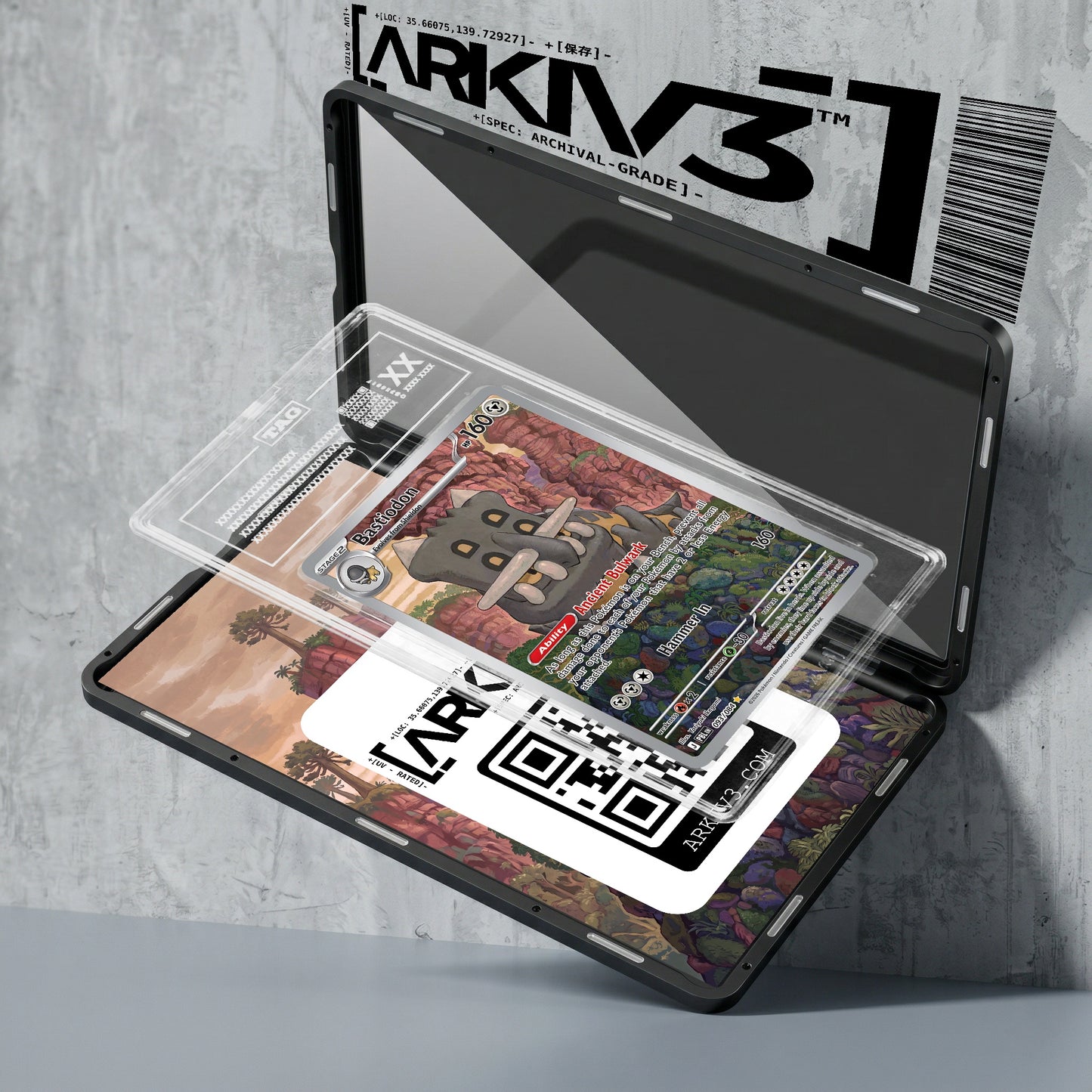 ARKIV3 TAG graded exploded mockup