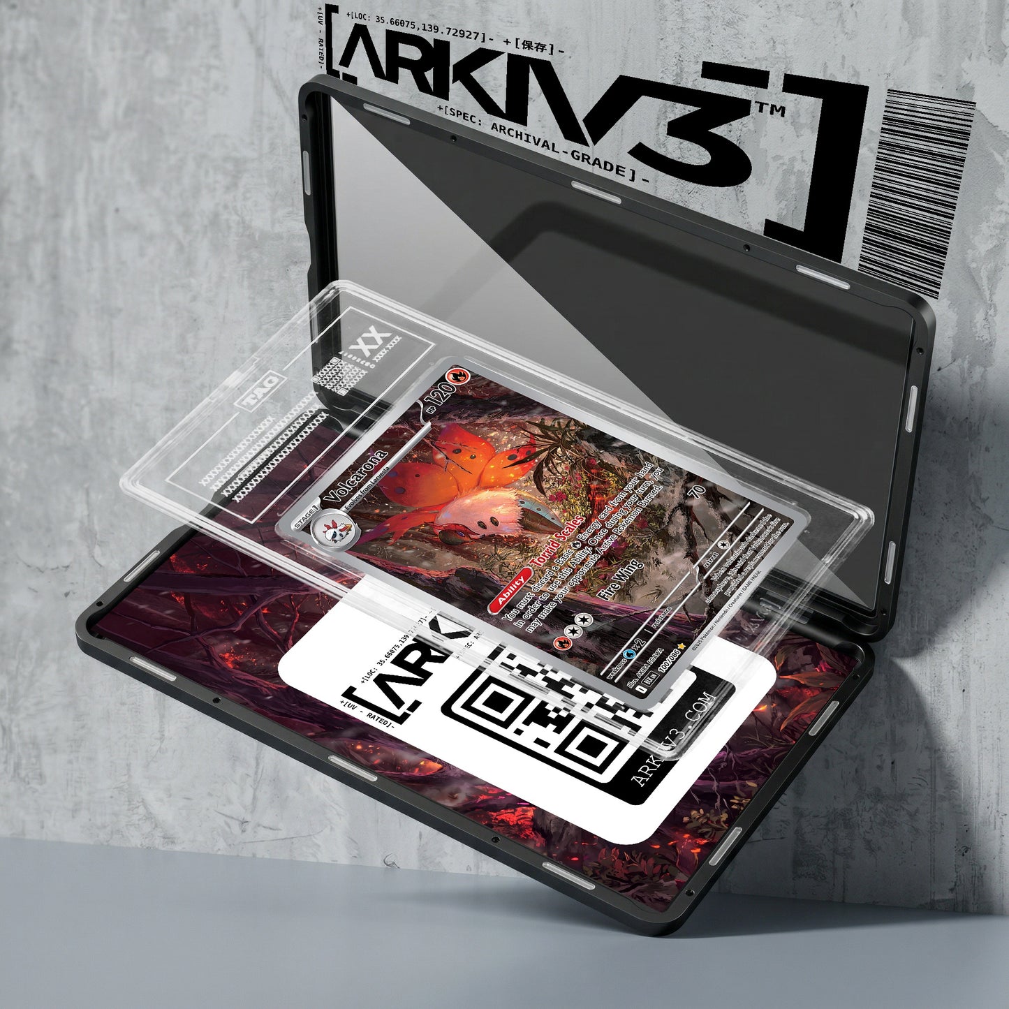 ARKIV3 TAG graded exploded mockup