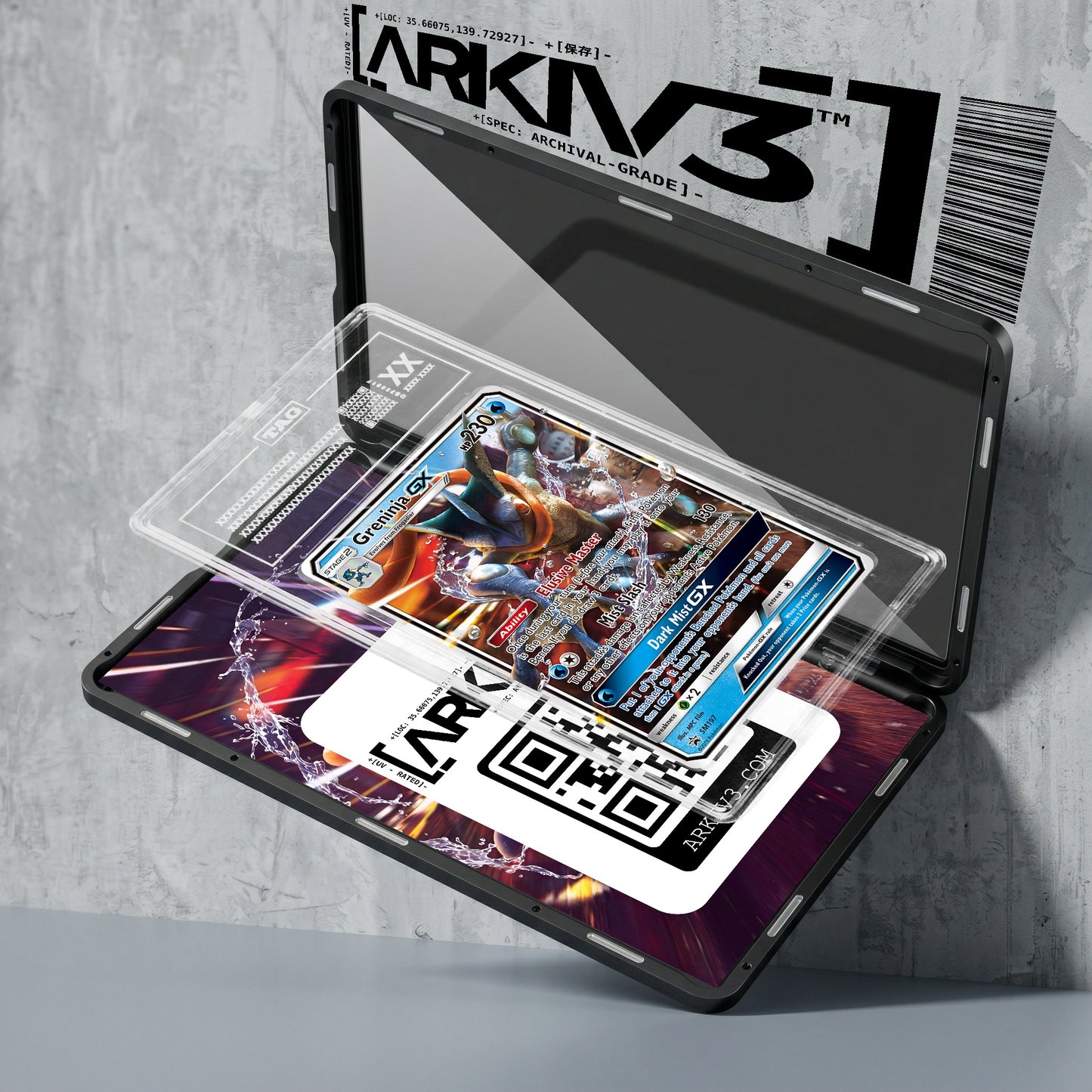ARKIV3 TAG graded exploded mockup
