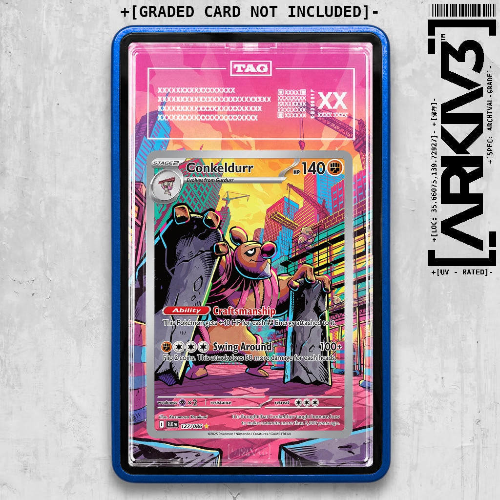 ARKIV3 TAG graded front - Blue