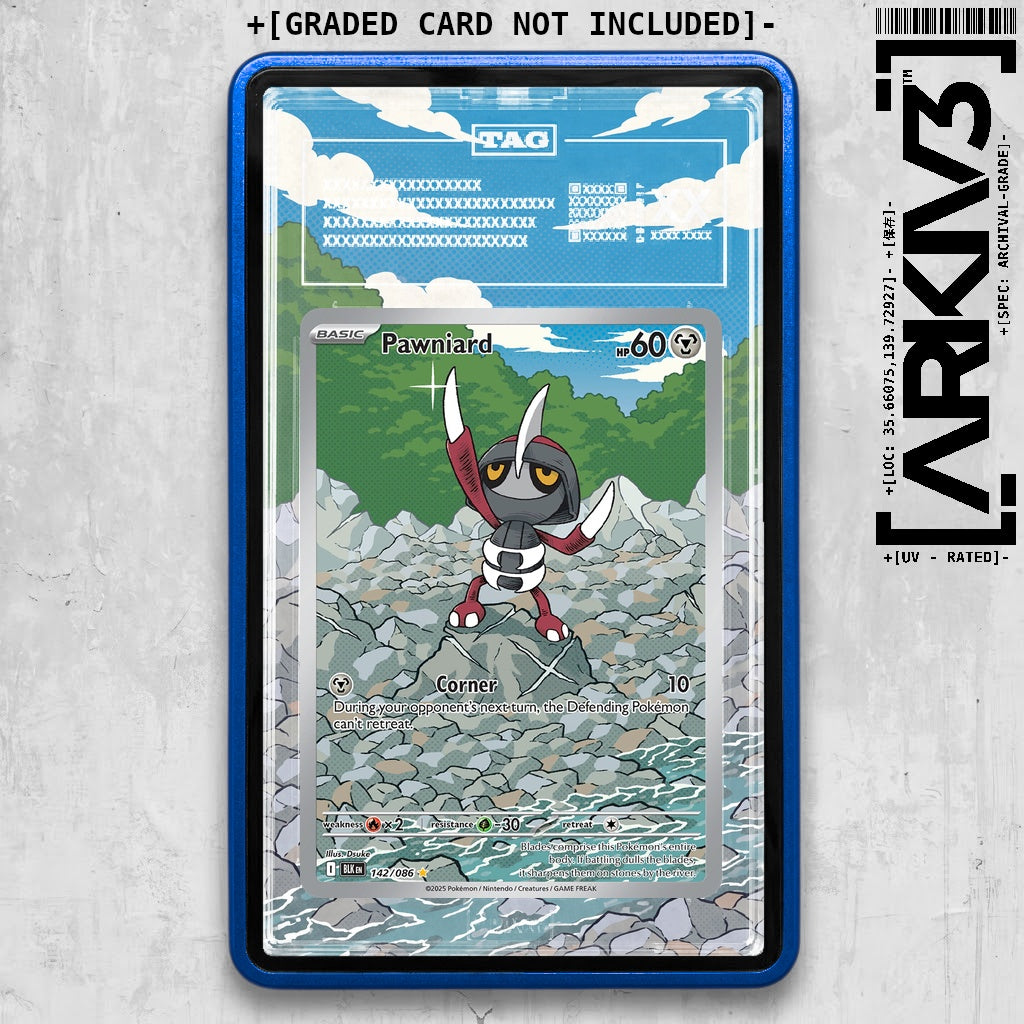 ARKIV3 TAG graded front - Blue