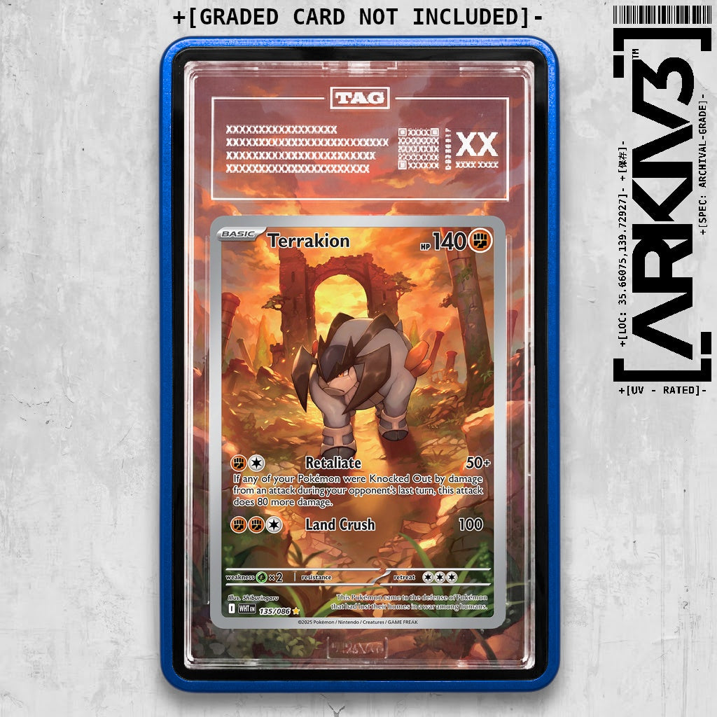 ARKIV3 TAG graded front - Blue